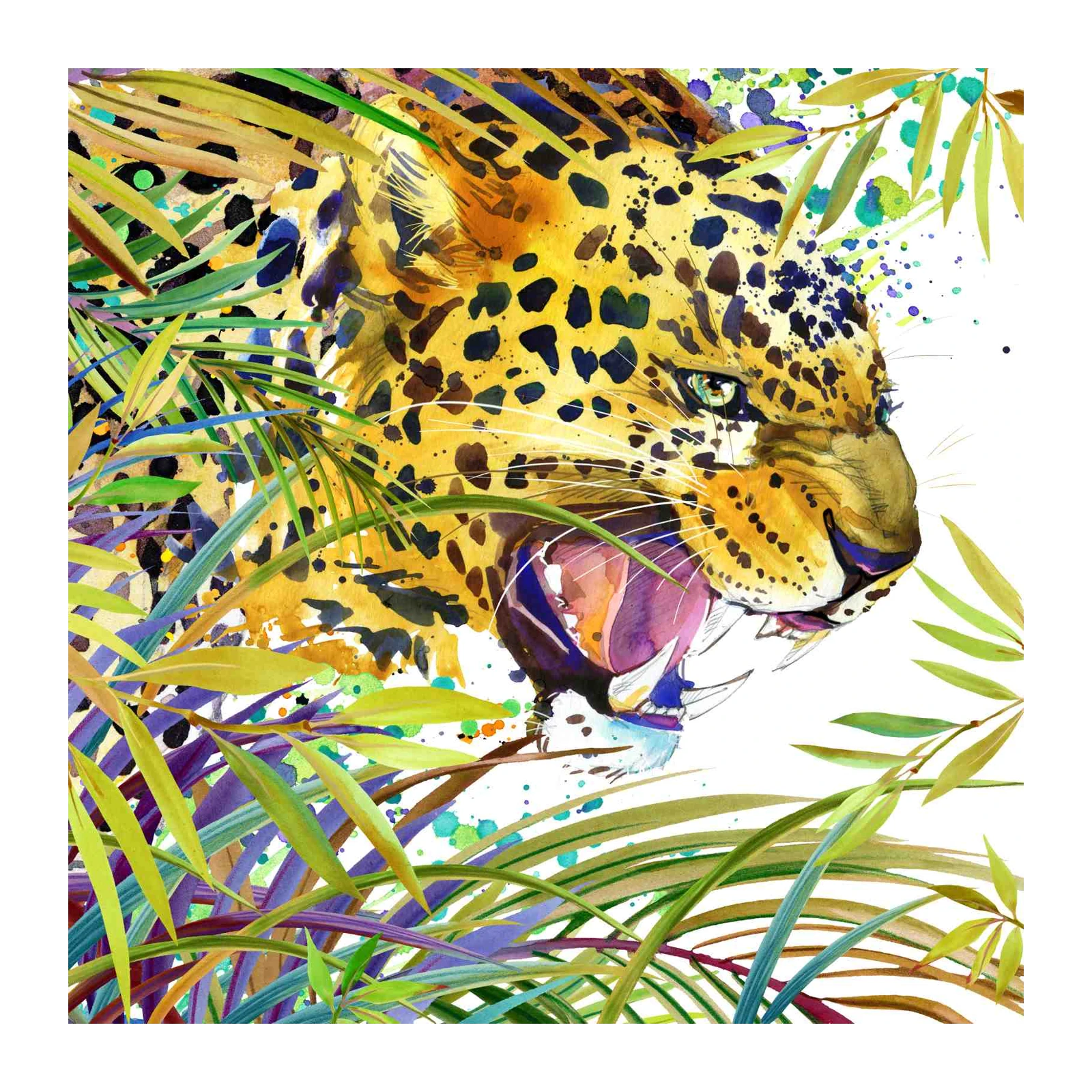 Roaring Jaguar Jungle Vibes Wall Art