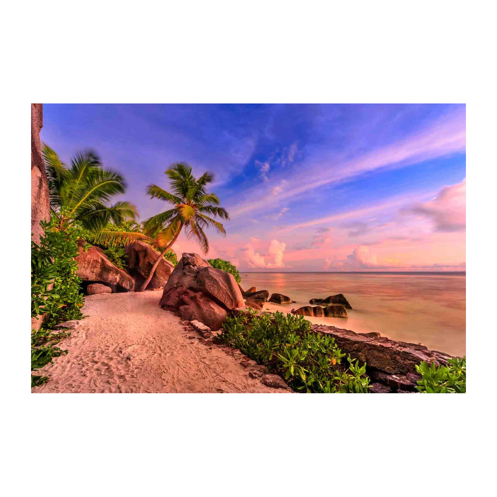 Tranquil Sunset Beach Paradise Wall Art