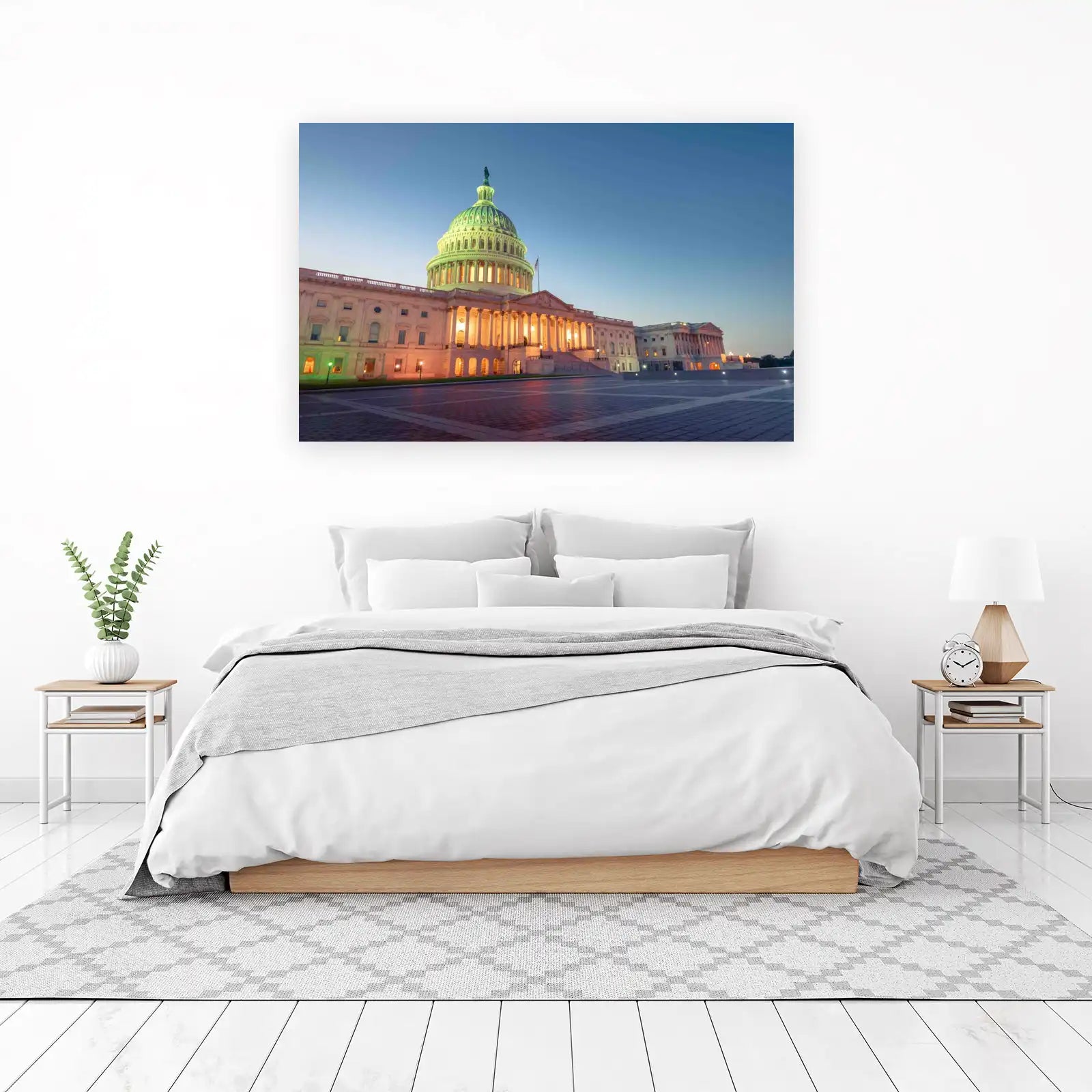 US Capitol Building Twilight Wall Art