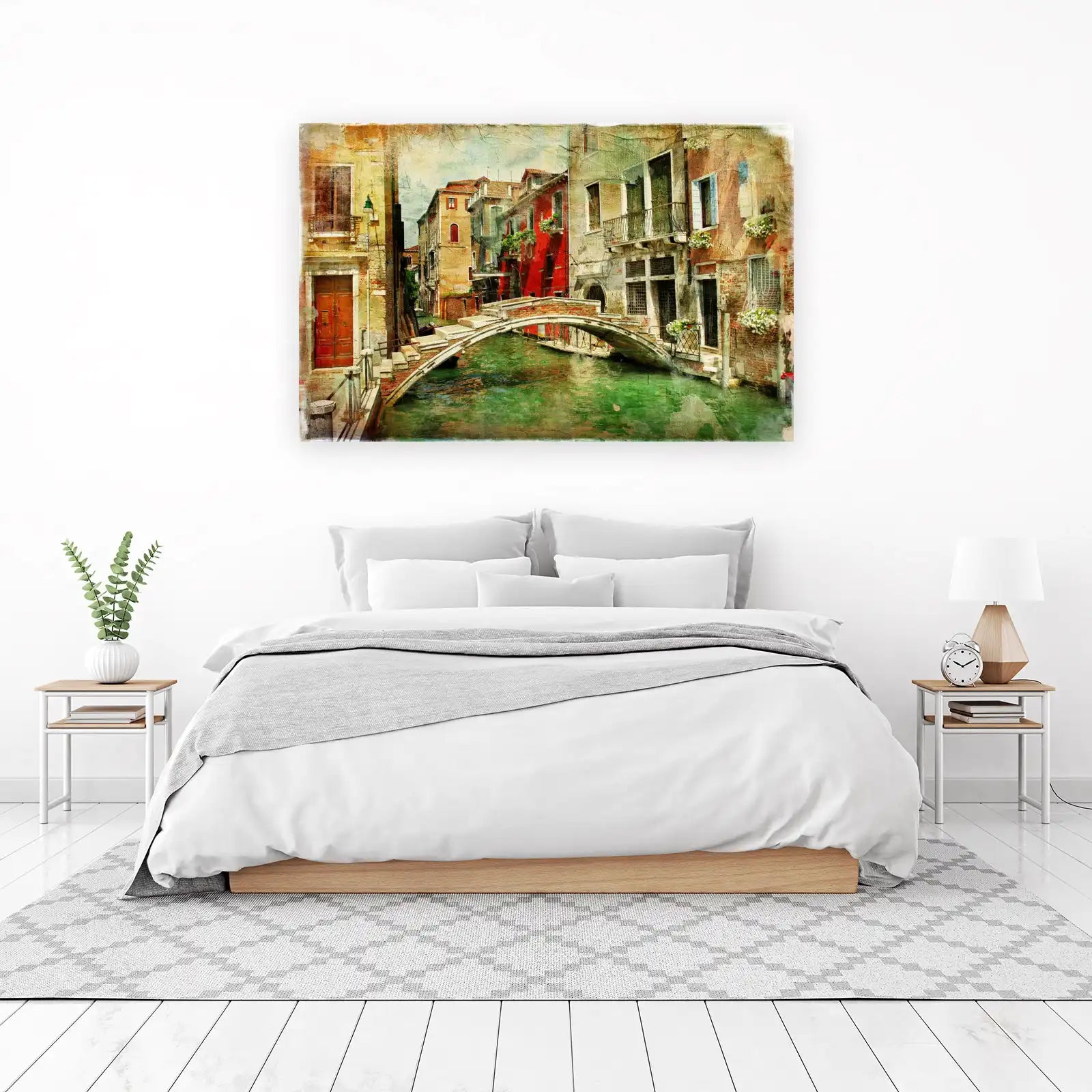 Venice Canal Archway Textured Wall Art