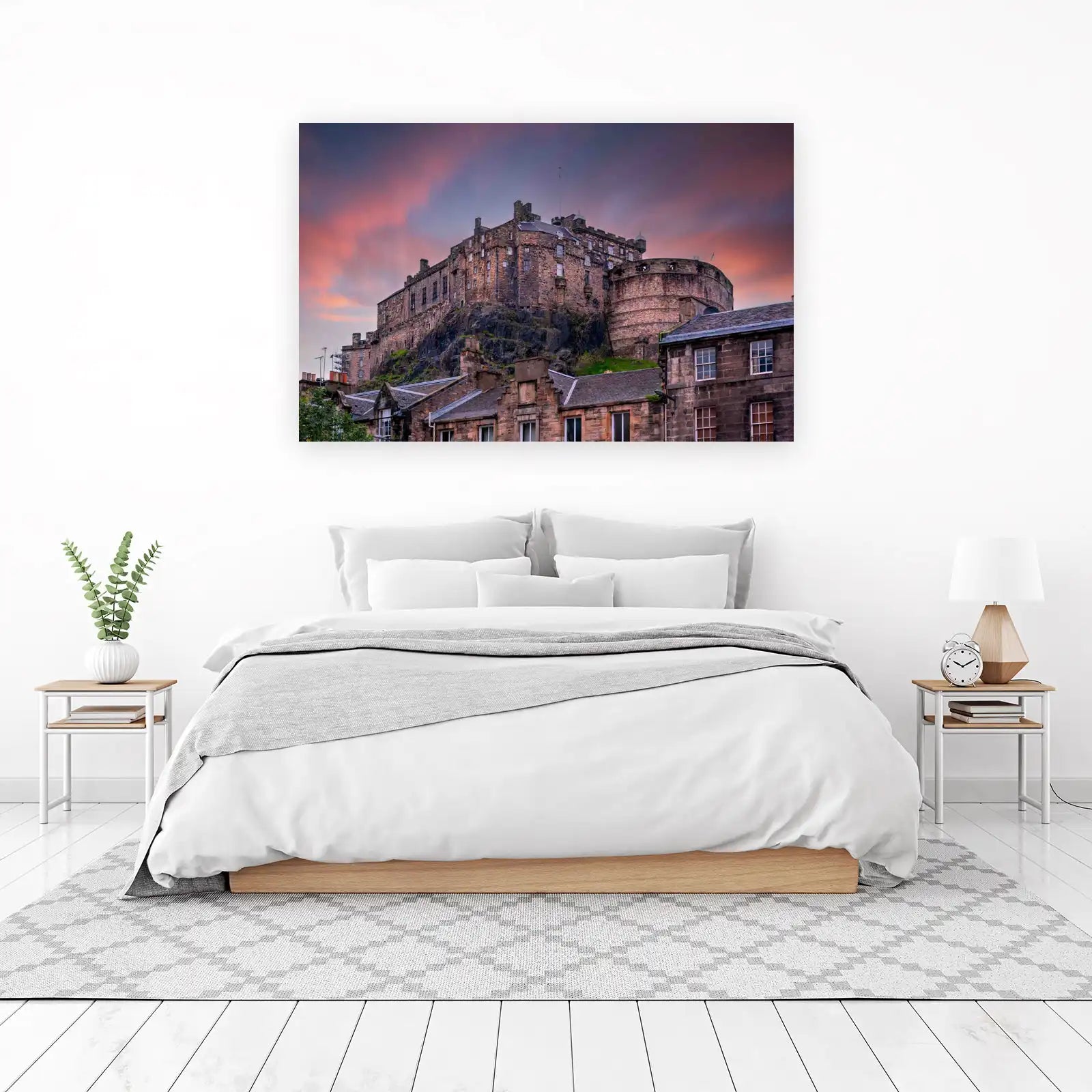 Edinburgh Castle Sunset Wall Art