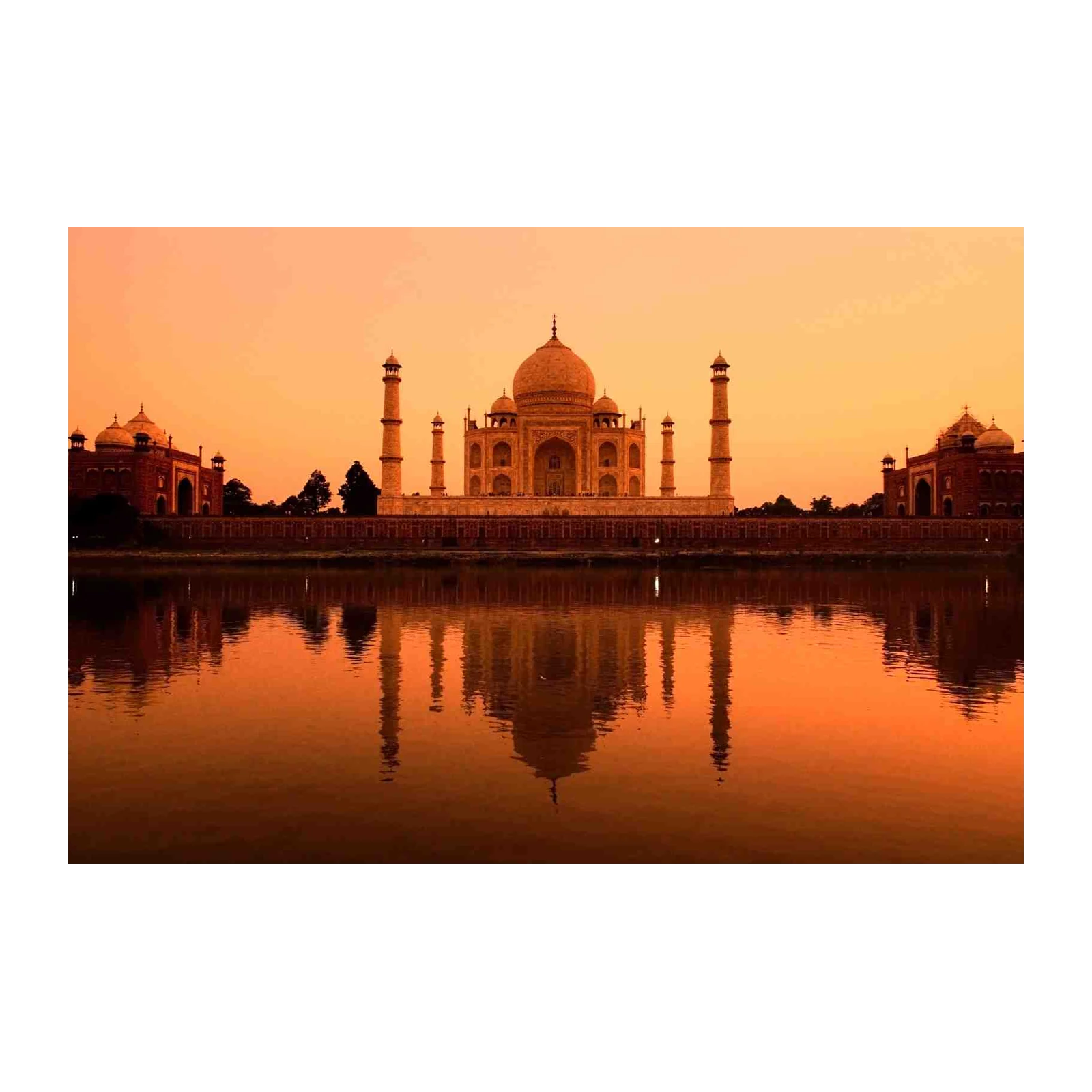 Majestic Taj Mahal Sunset Wall Art