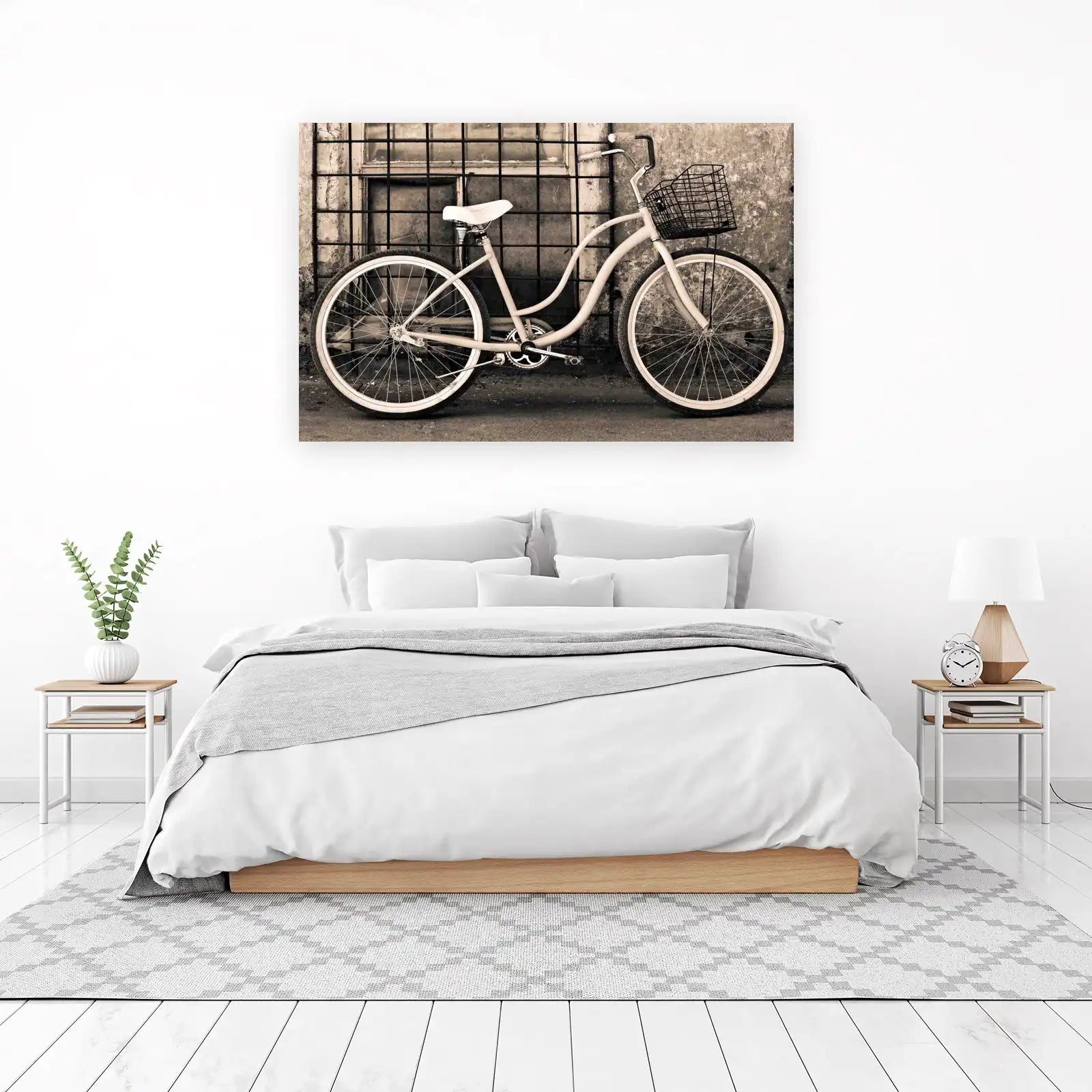 Vintage Cruiser Bicycle Sepia Wall Art