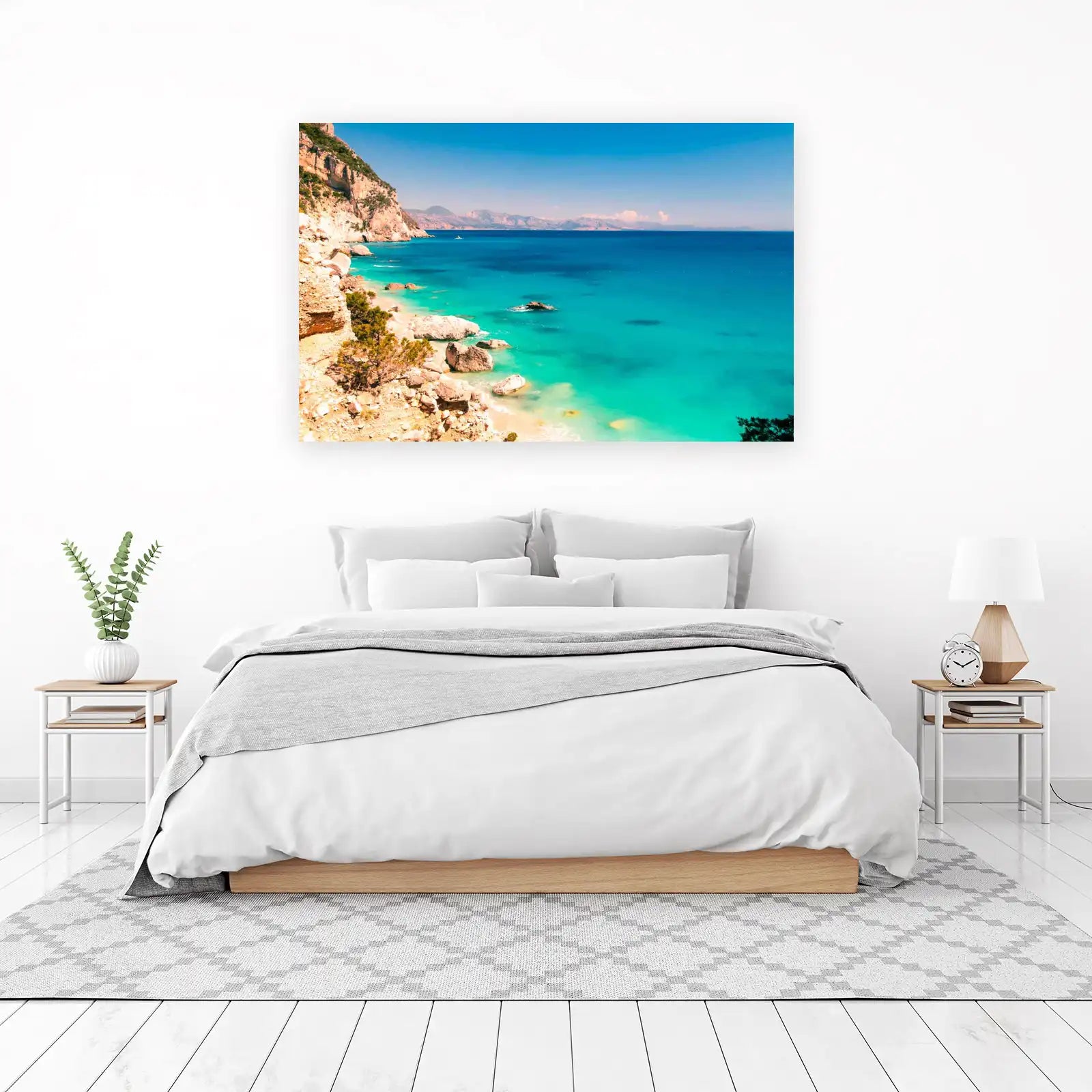 Turquoise Paradise Coastline Wall Art