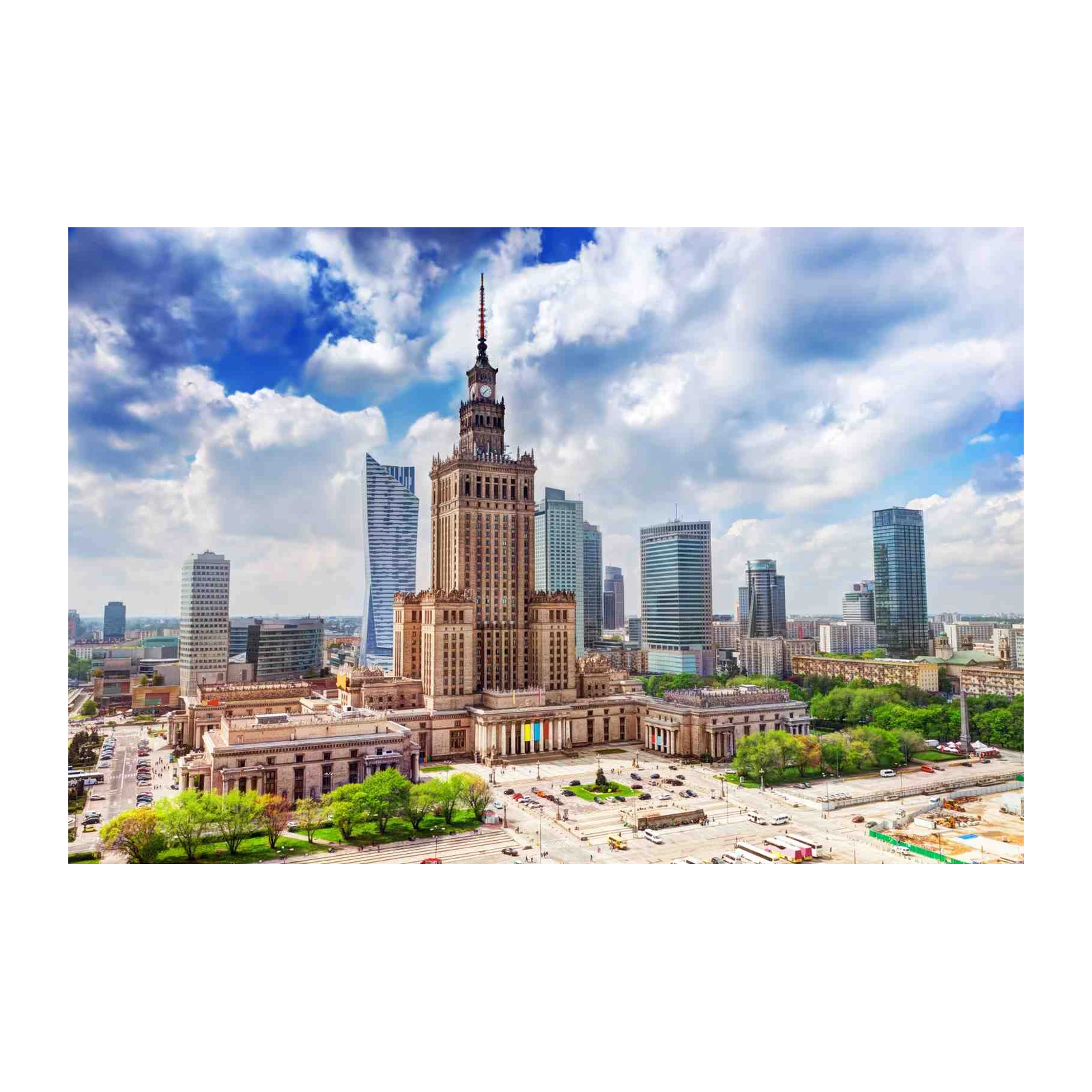 Majestic Warsaw Skyline Wall Art
