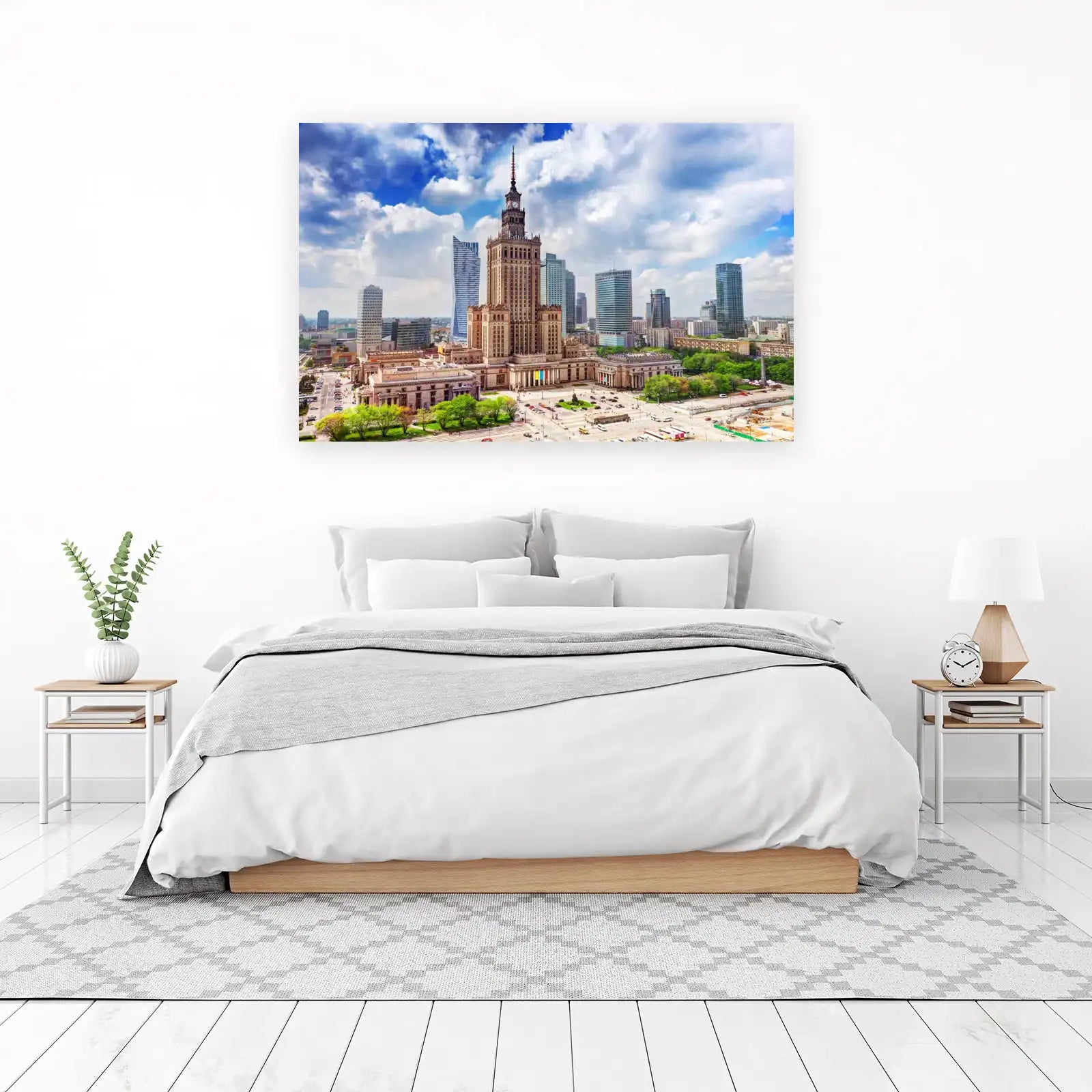 Majestic Warsaw Skyline Wall Art