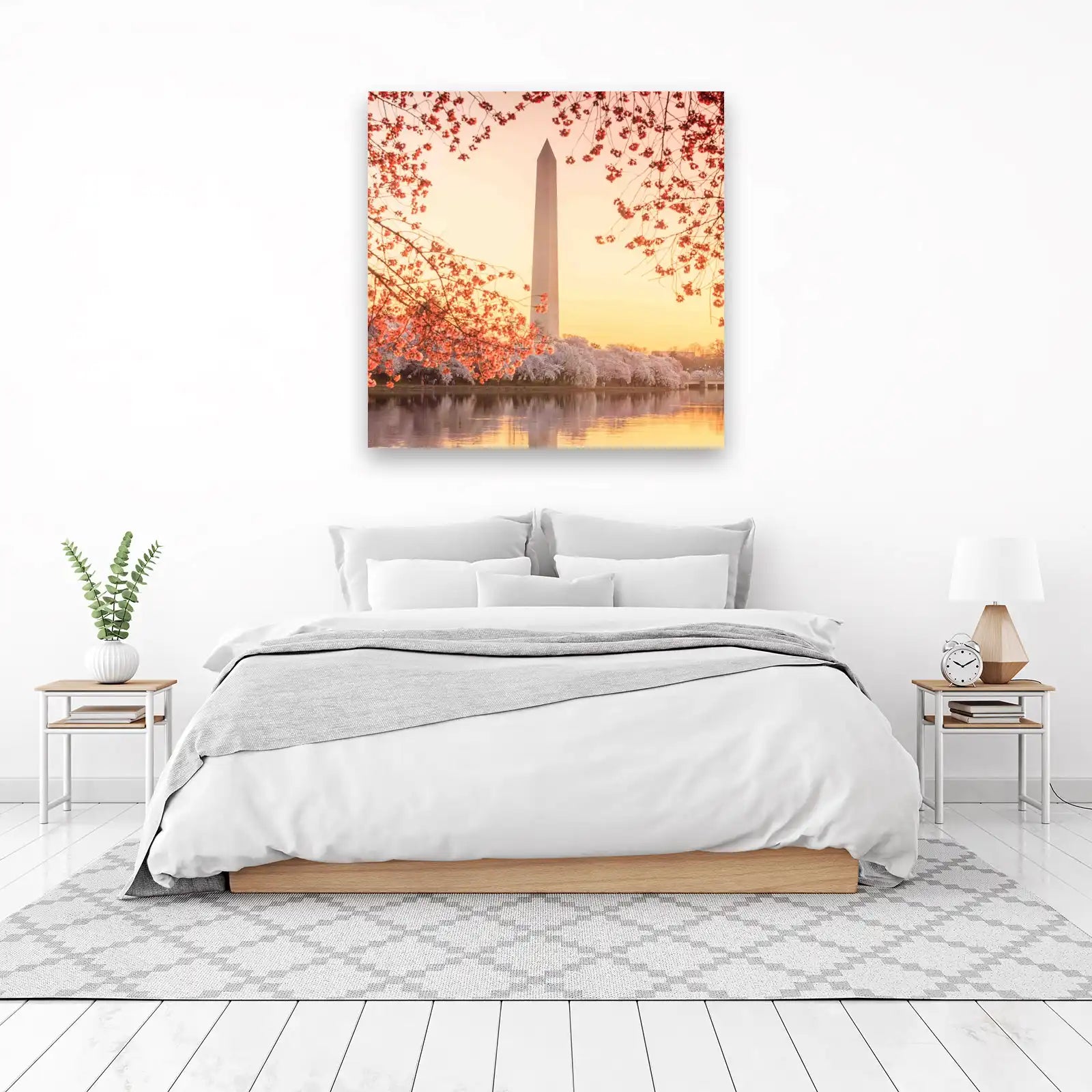 Washington Monument Cherry Blossom Wall Art