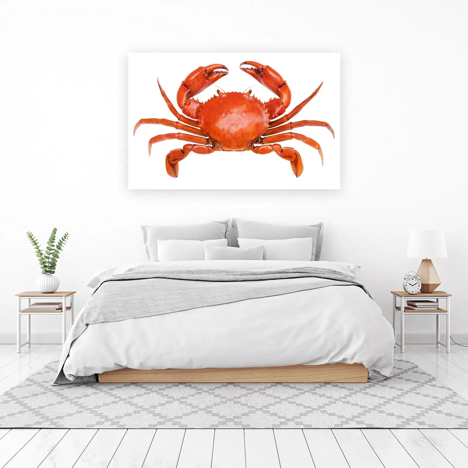 Vibrant Red Crab Wall Art Wall Art