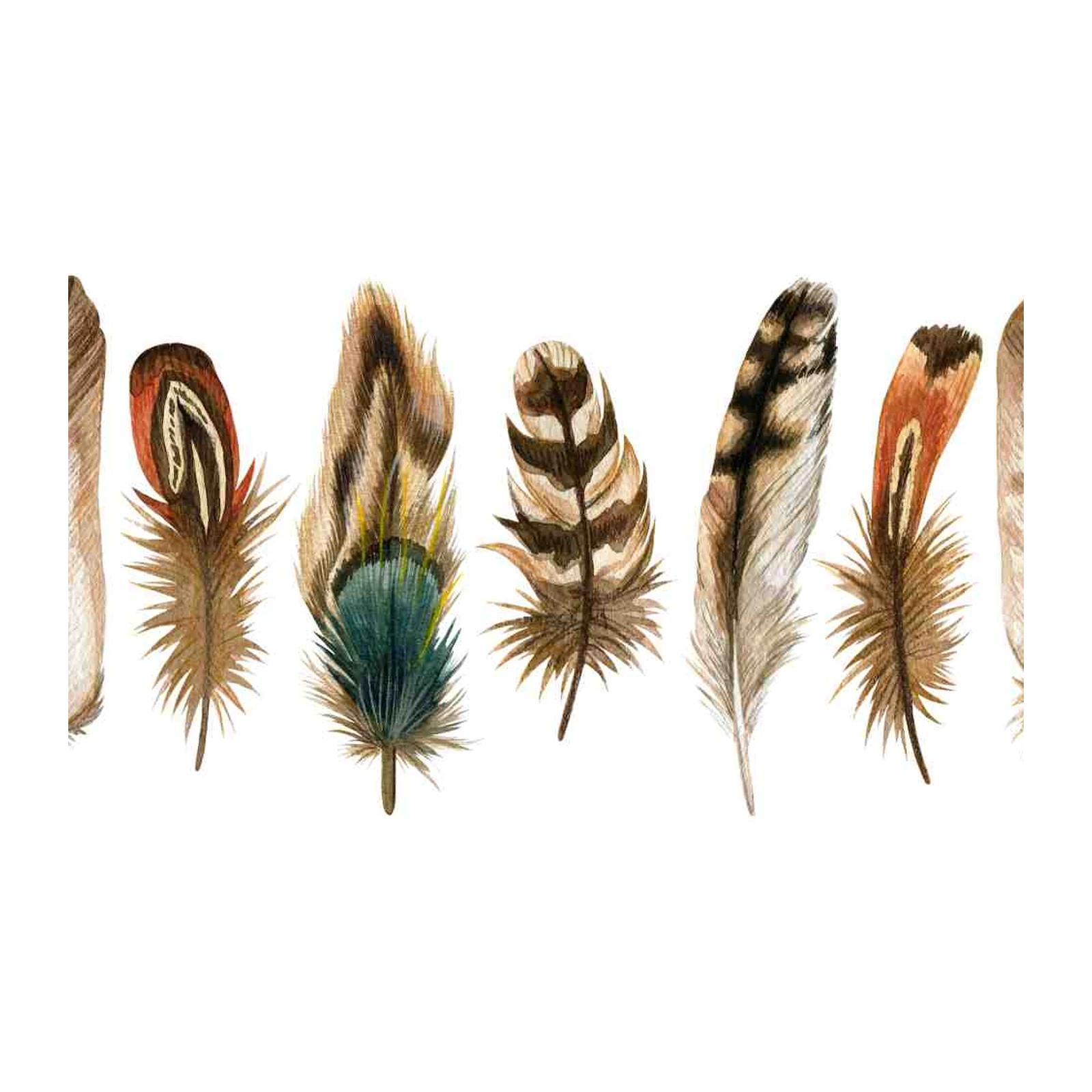 Bohemian Feather Art Wall Art