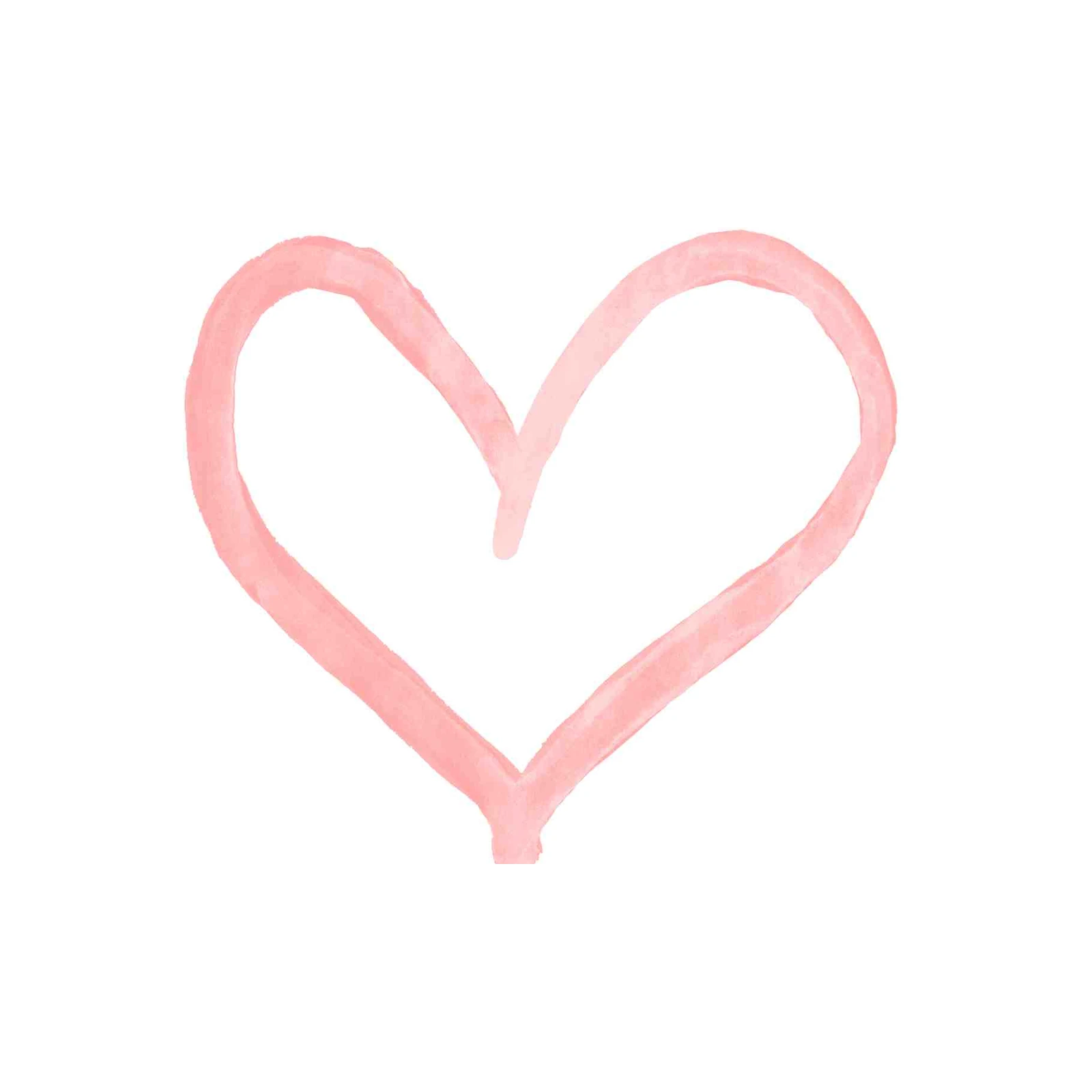Charming Watercolor Heart Wall Art