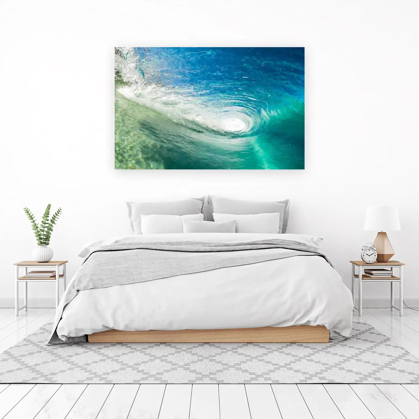 Ocean Barrel Ride Wall Art