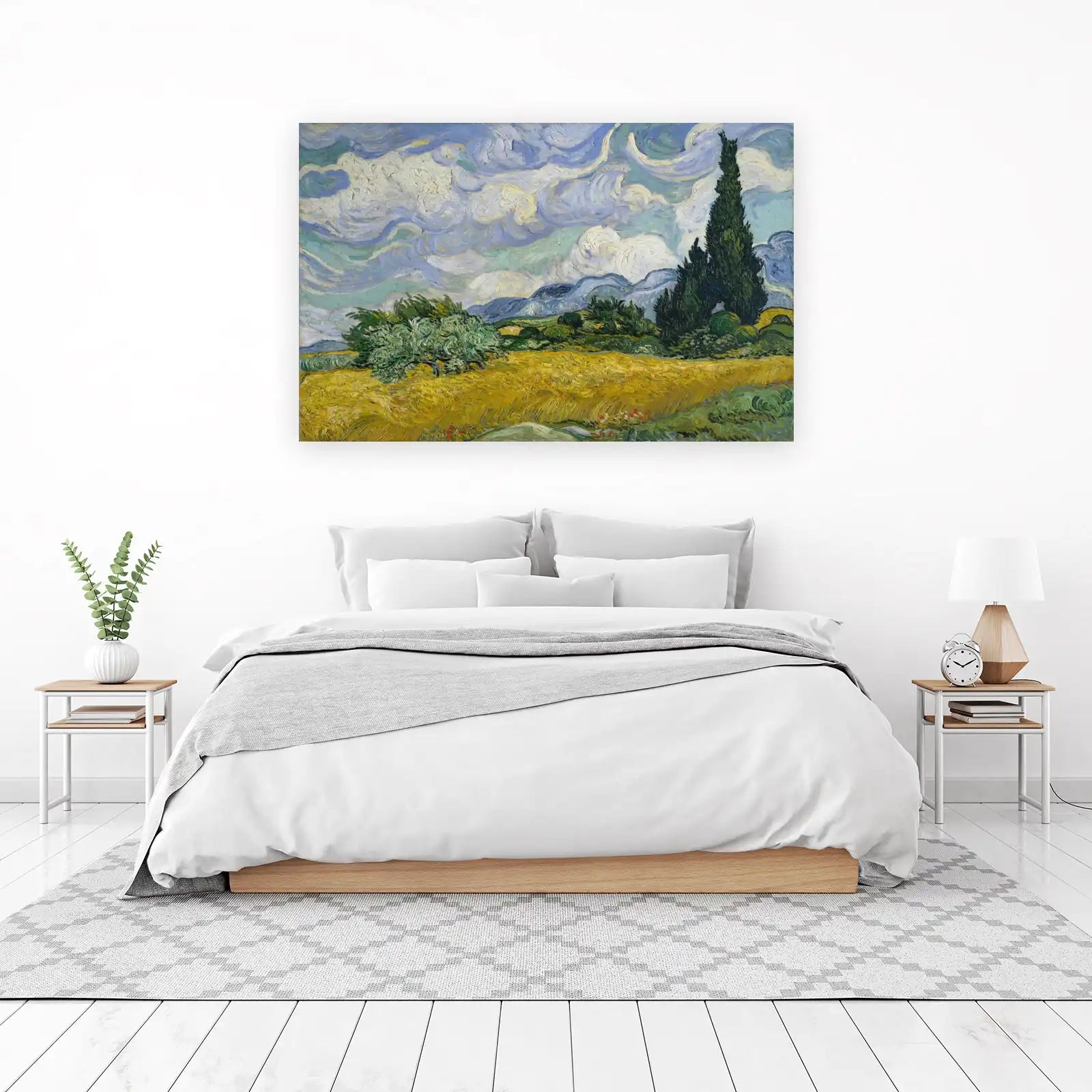 Van Gogh Wheat Field Cypress Wall Art