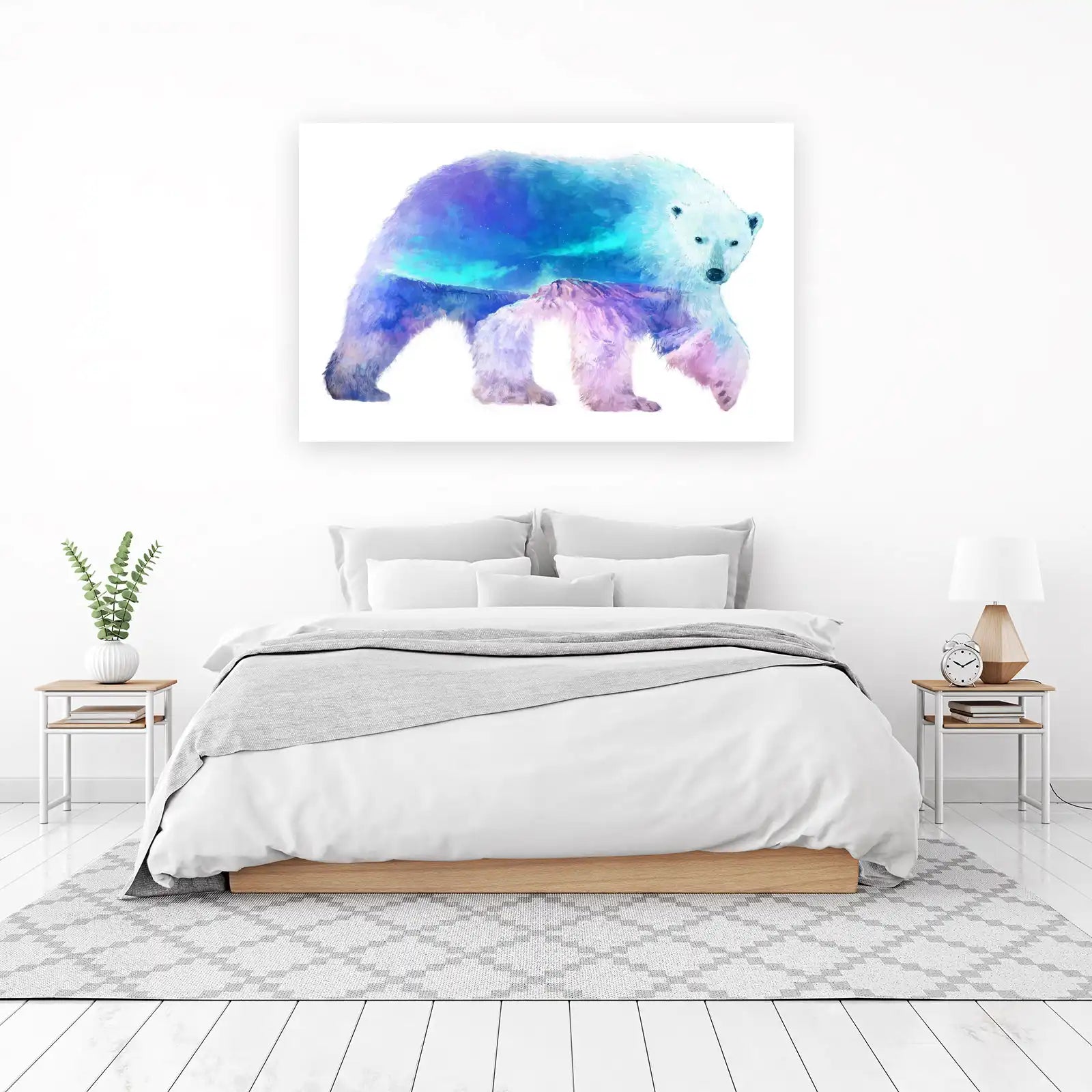 Aurora Polar Bear Dreamscape Wall Art