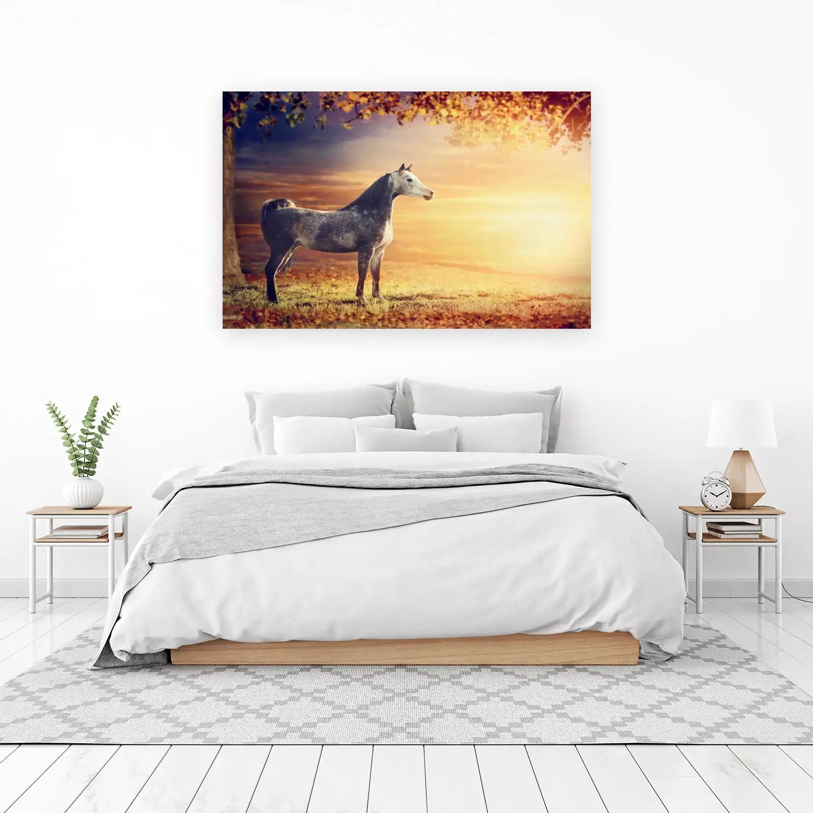 Majestic Horse Sunset Wall Art Wall Art