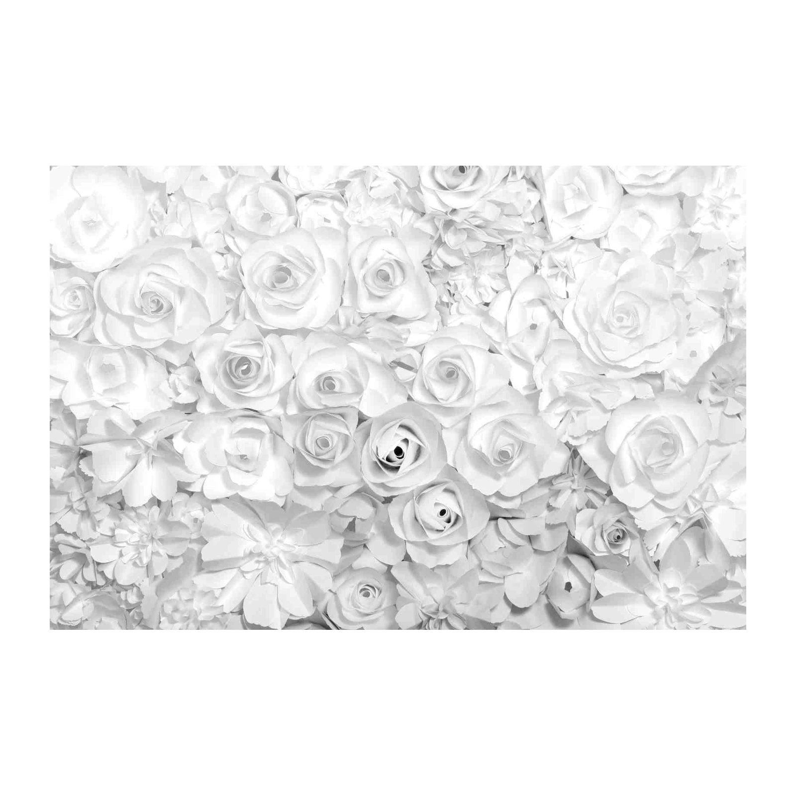 Elegant White Roses Floral Art Wall Art