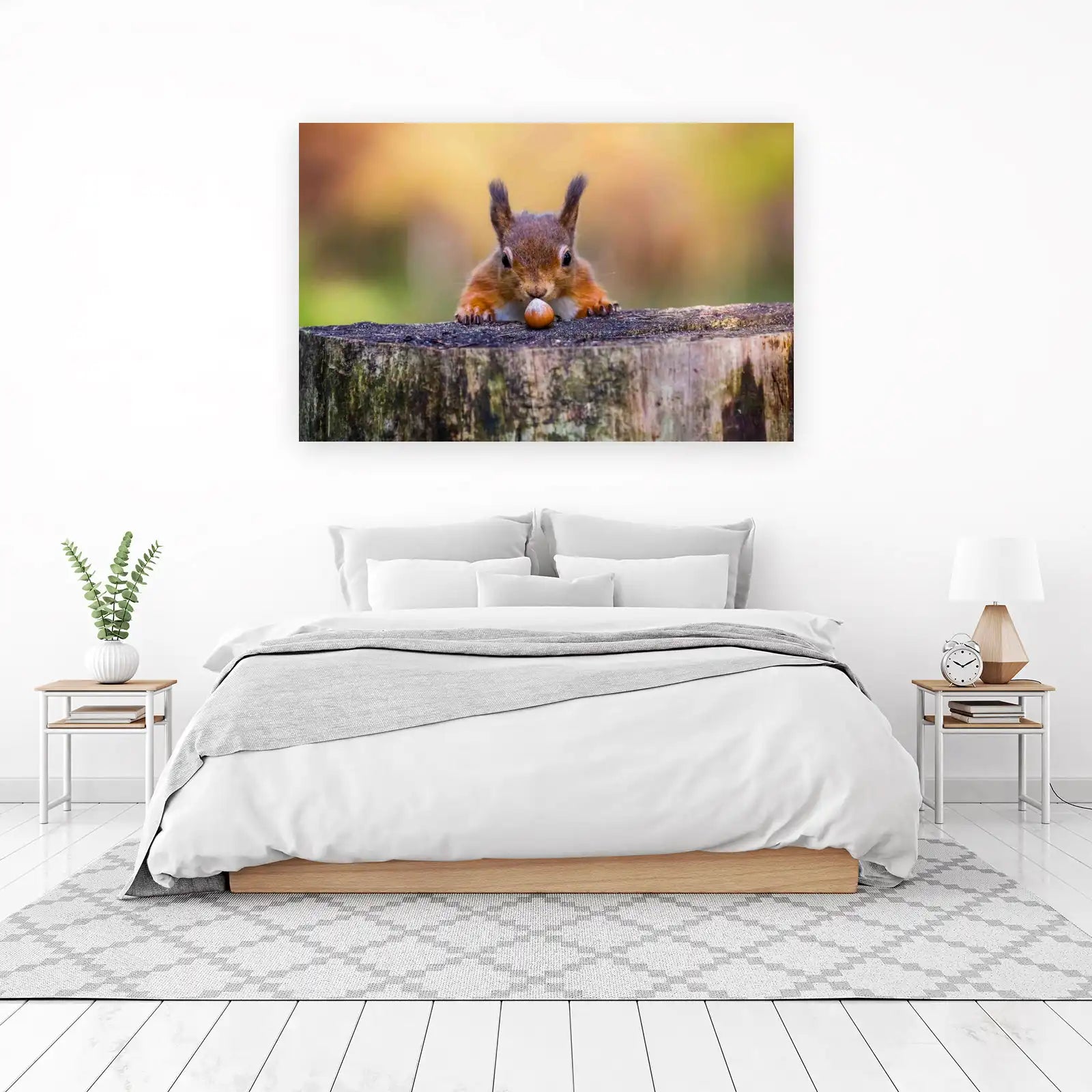 Adorable Squirrel with Nut Wall Art