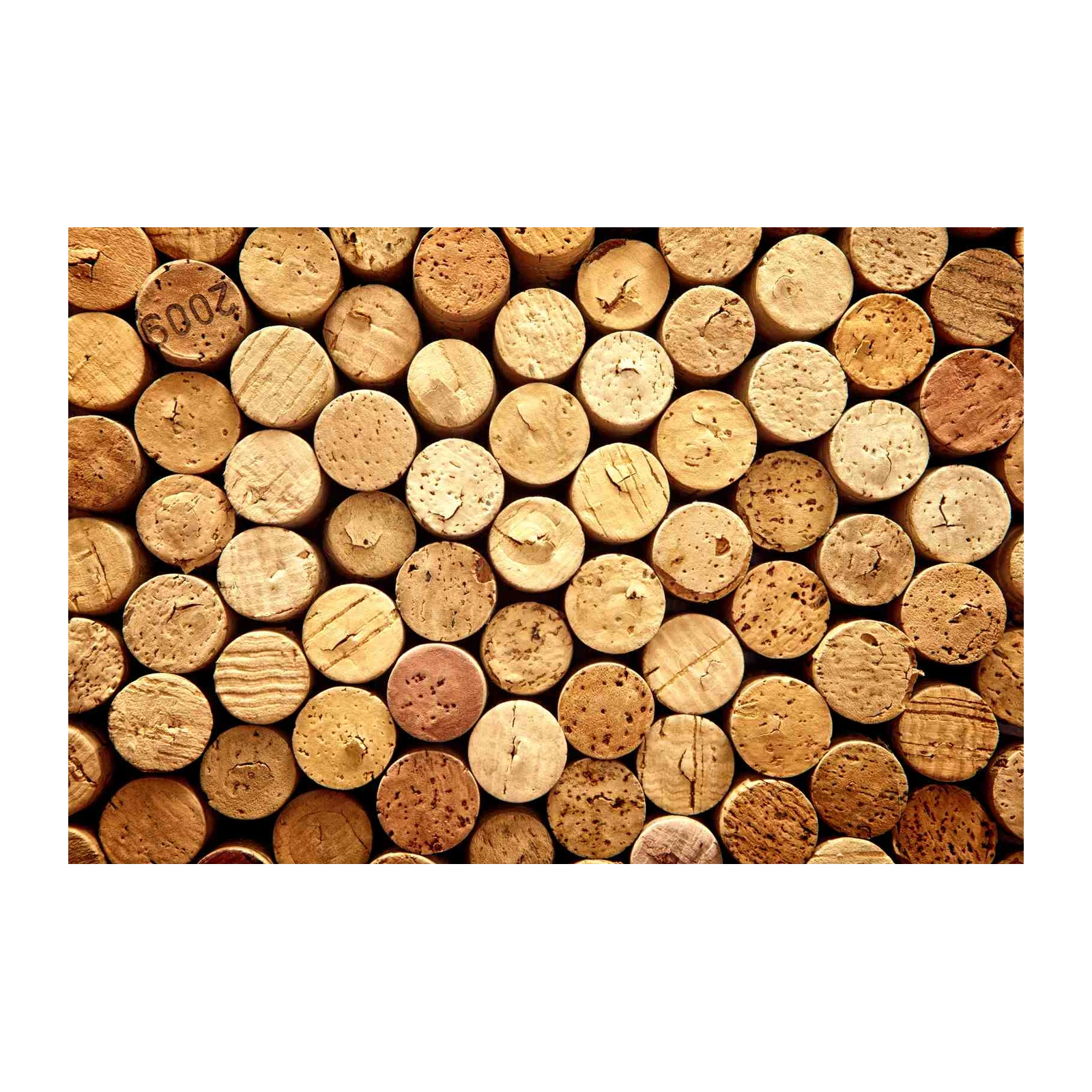 Vintage Wine Corks Texture Wall Art - Rustic Home Decor