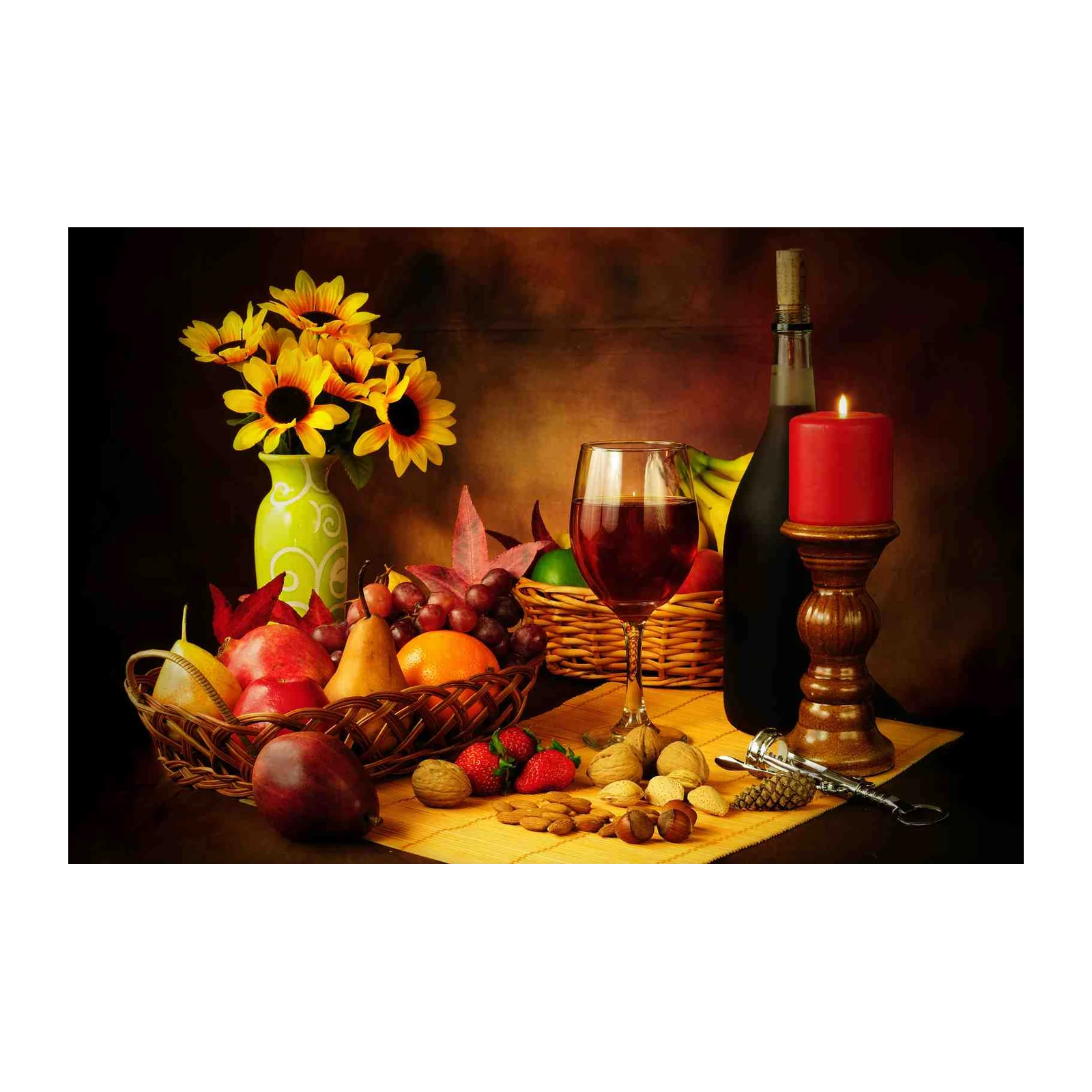 Vibrant Harvest Still Life Wall Art Wall Art