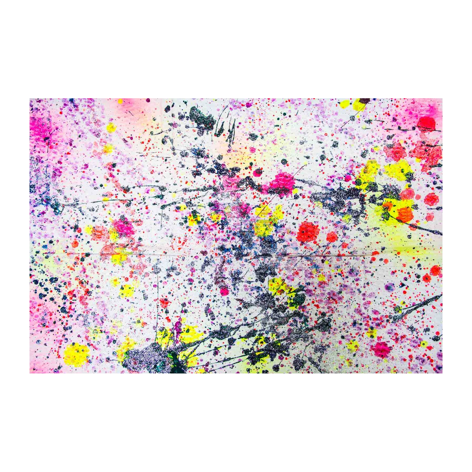 Vibrant Splatter Abstract Wall Art