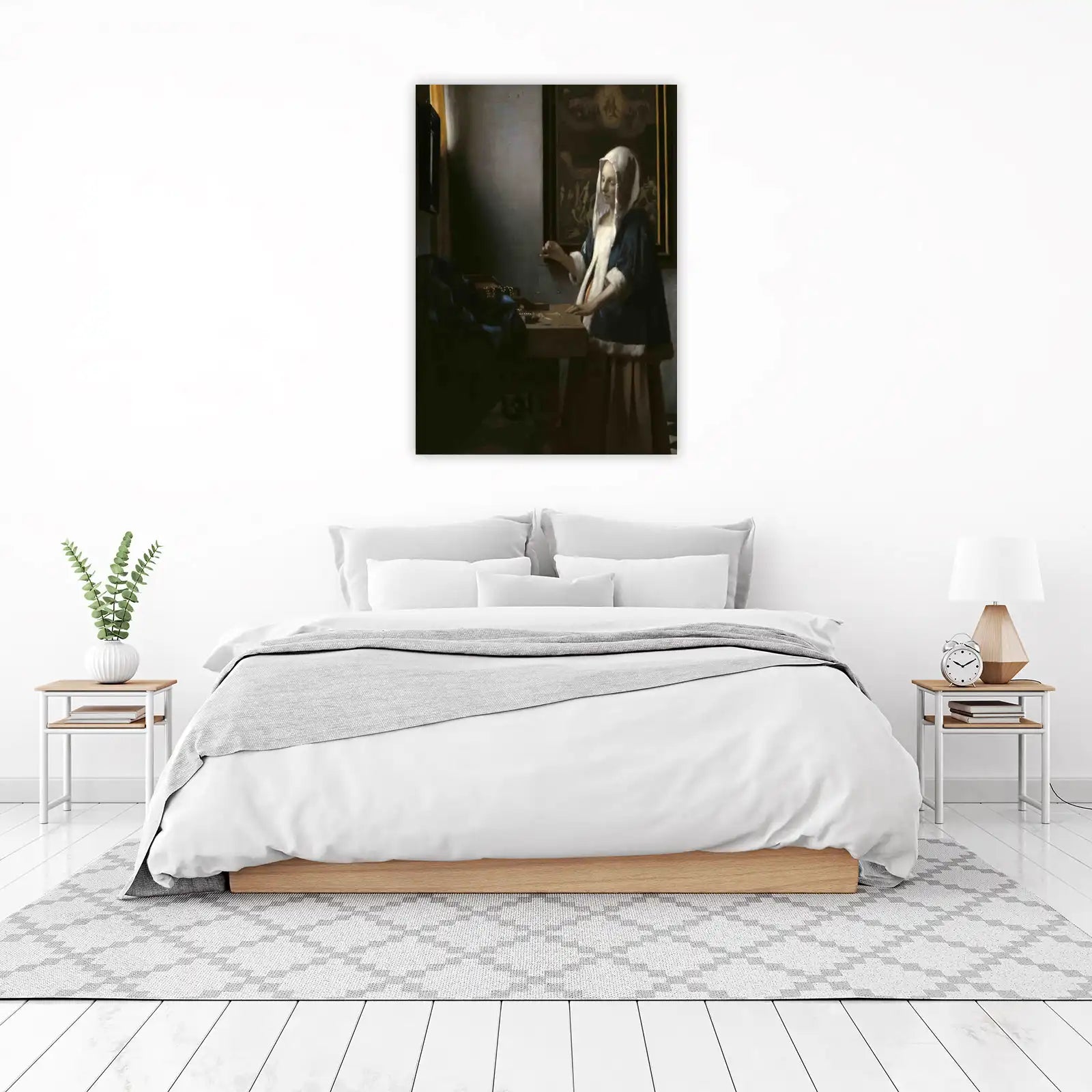 Vermeer Woman Weighing Gold Wall Art