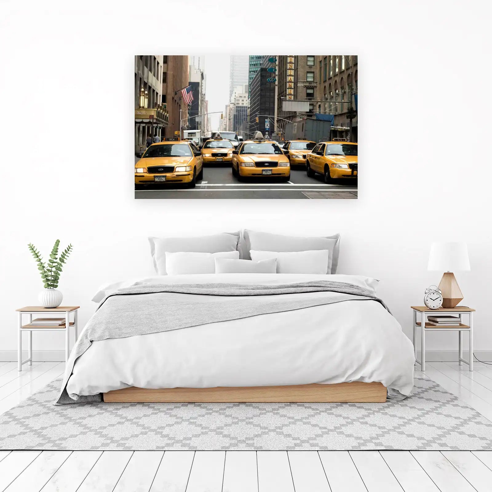 New York City Yellow Taxi Traffic Wall Art