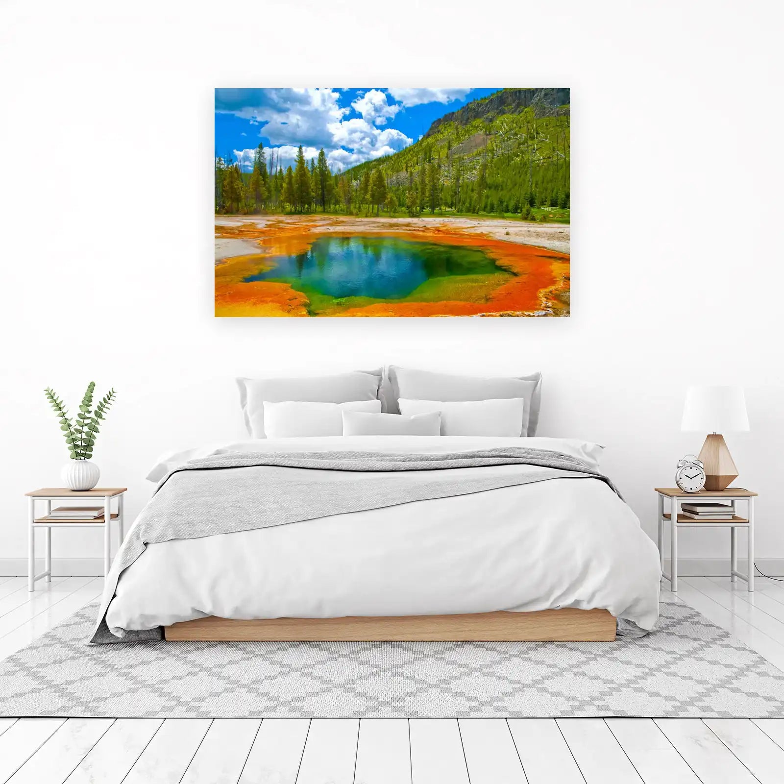 Vibrant Hot Spring Nature Wall Art