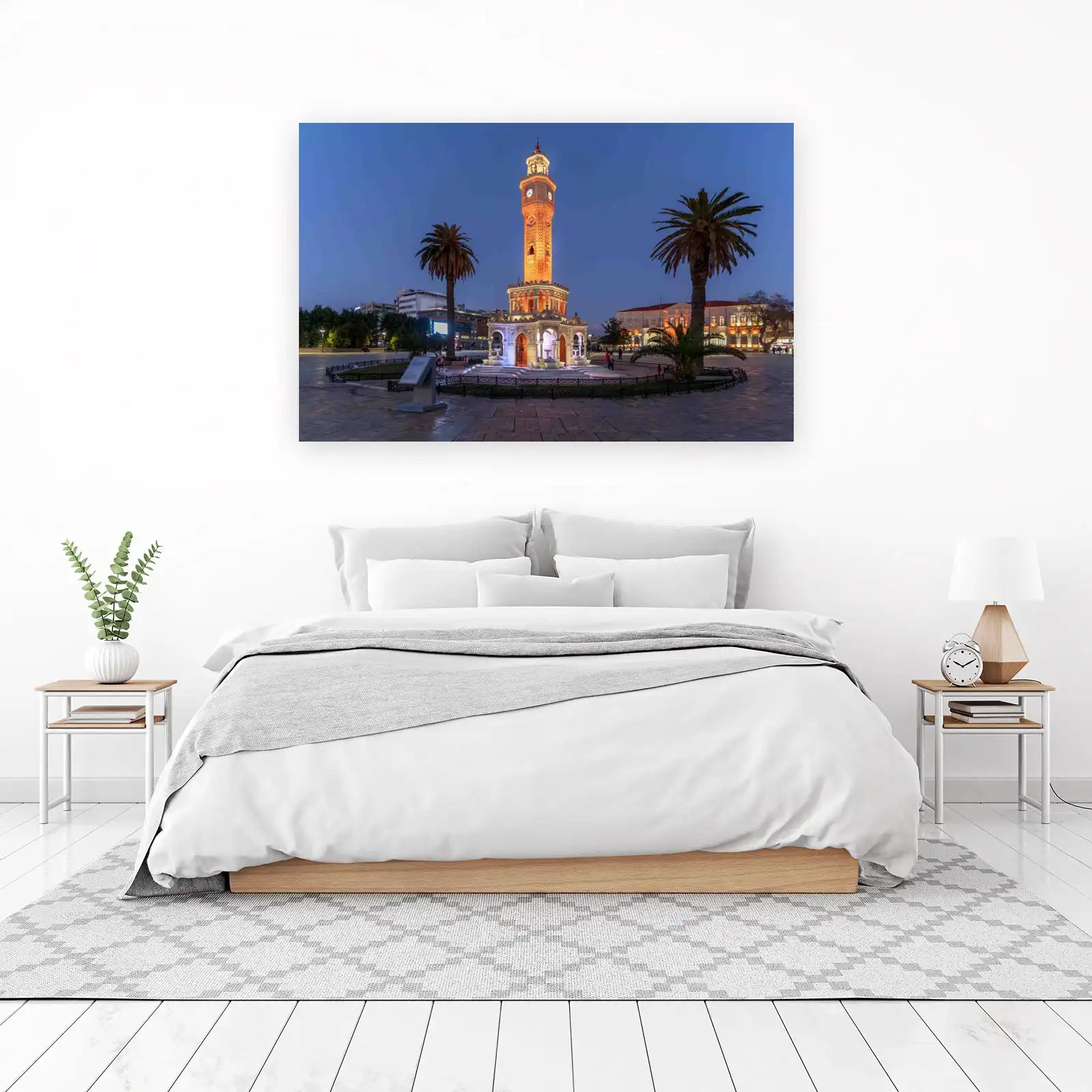 Izmir Clock Tower Travel View Wall Art