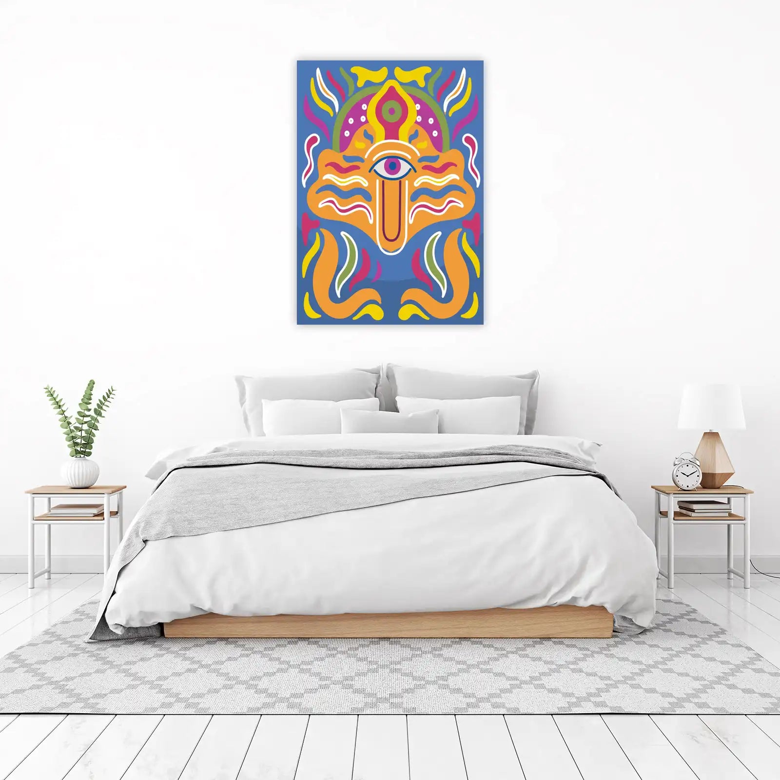 Vibrant Abstract Eye Boho Wall Art