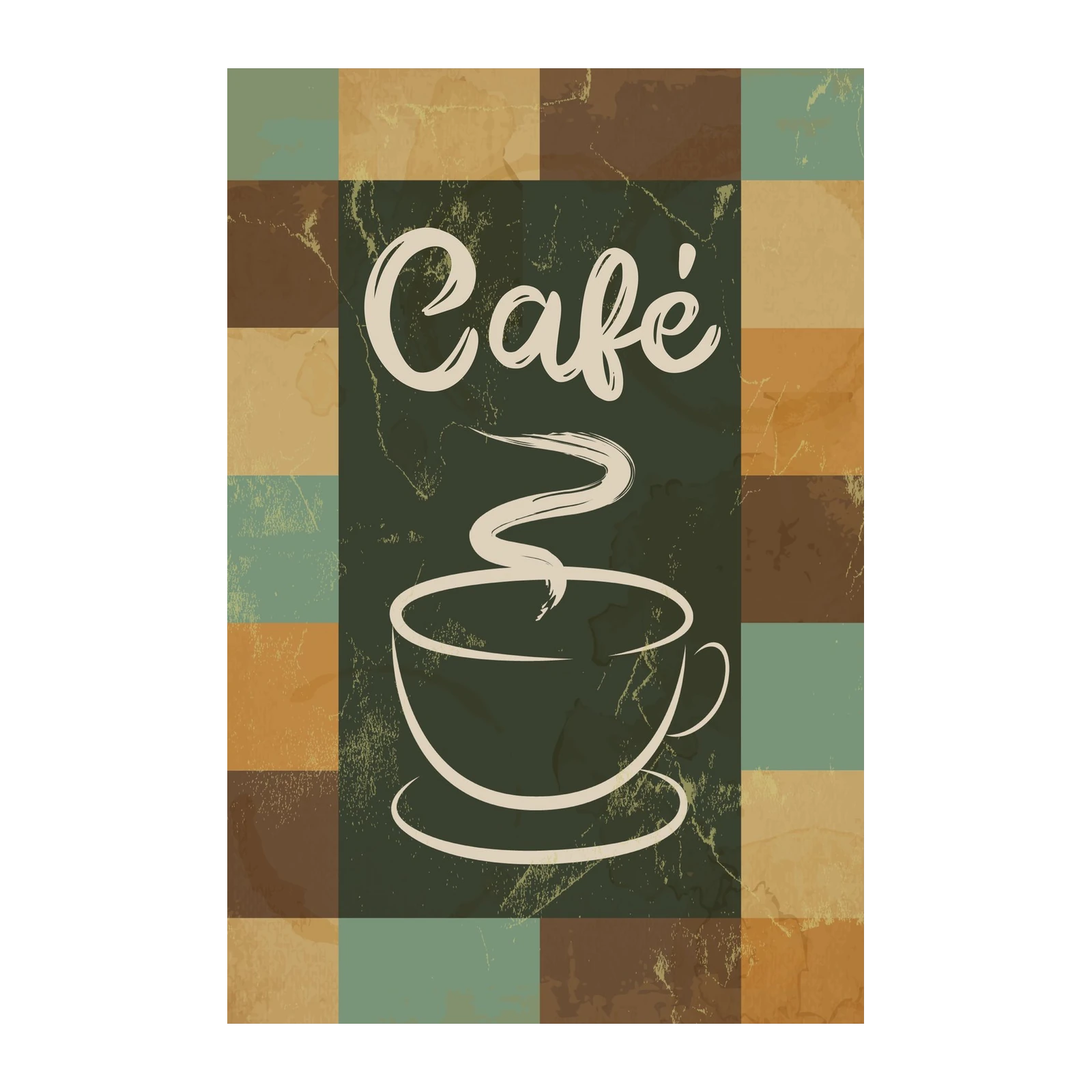Vintage Cafe Coffee Cup Wall Art Wall Art