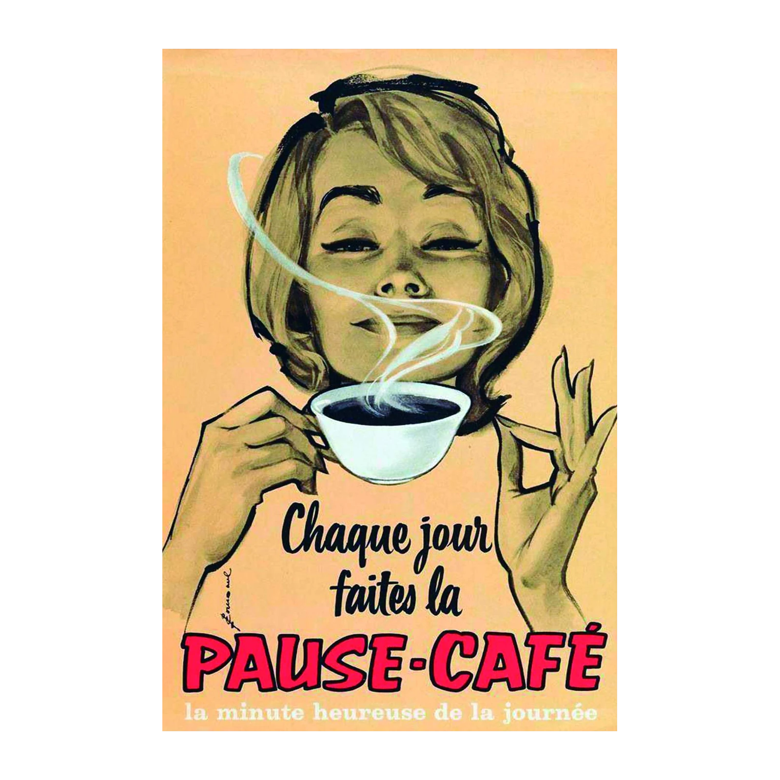 Vintage Coffee Break Chic Wall Art