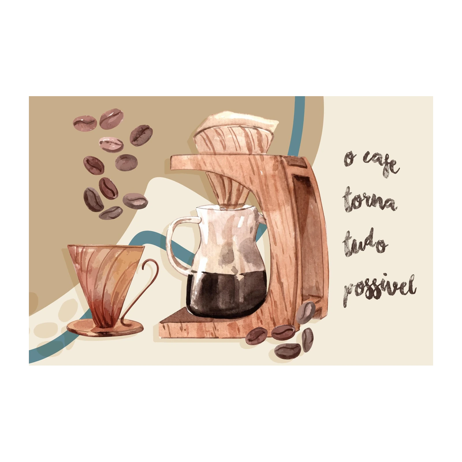Watercolor Coffee Ritual Wall Art