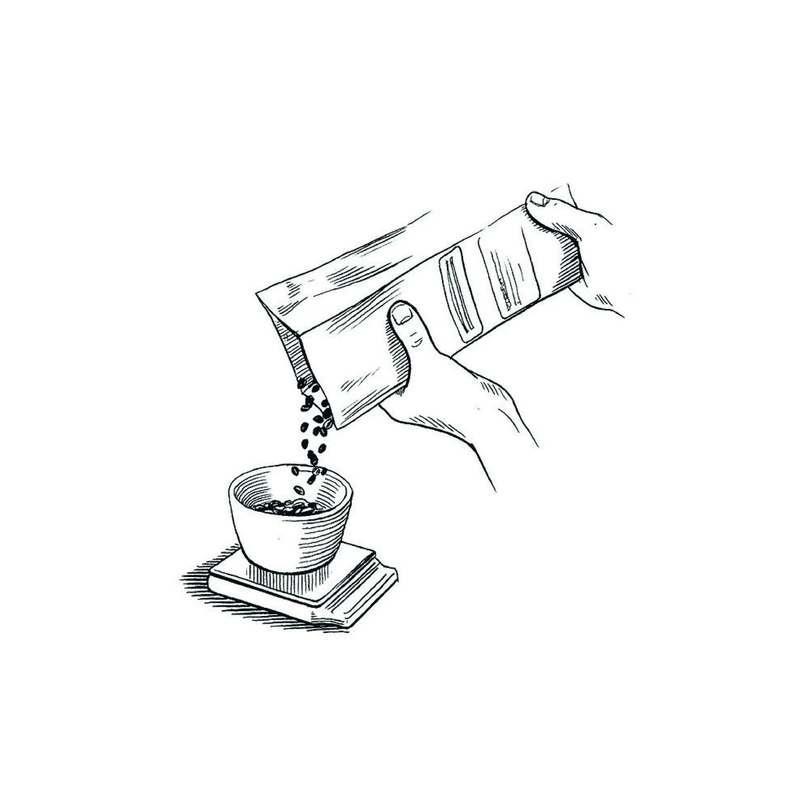 Hand Pouring Coffee Beans Wall Art