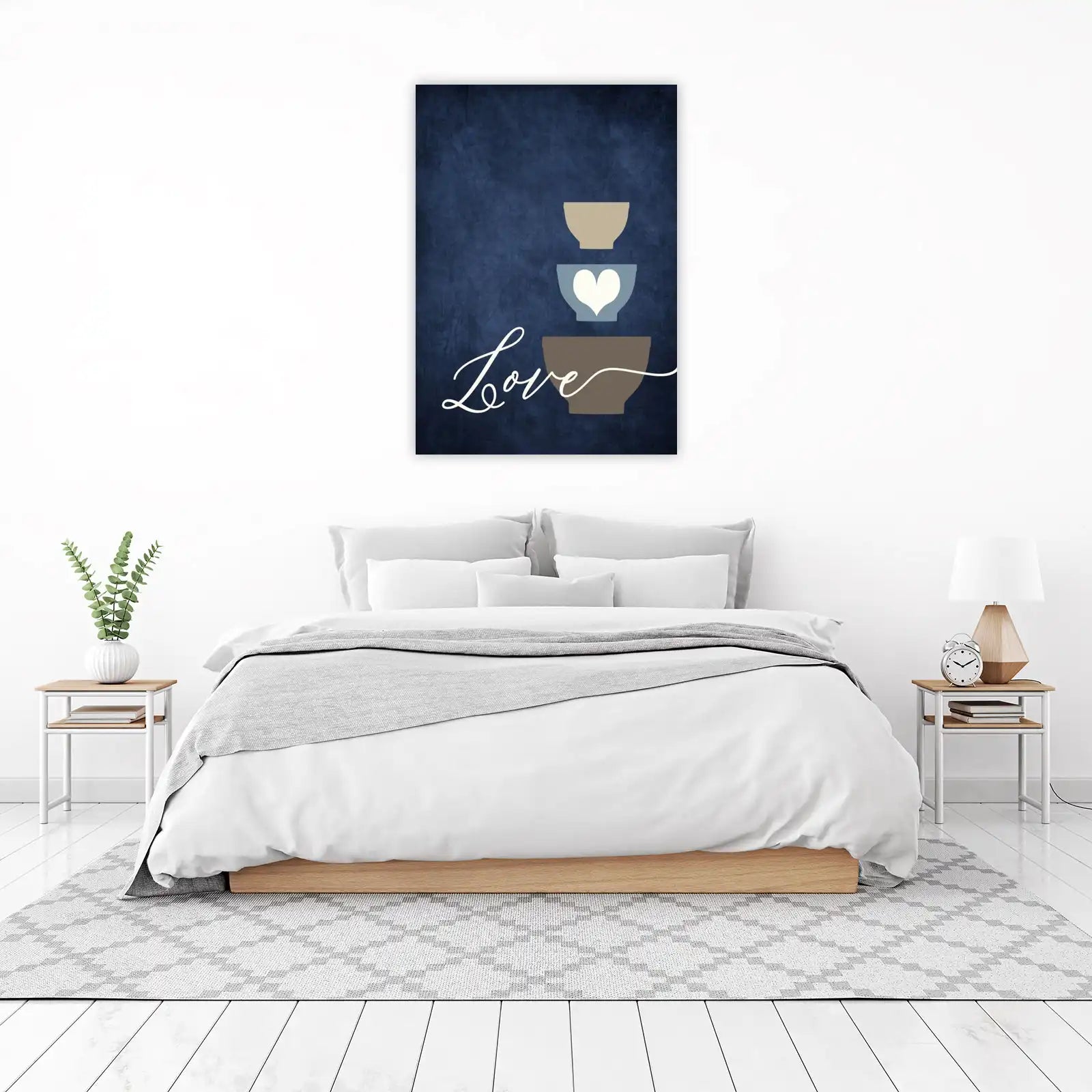 Cozy Heart Bowl Kitchen Love Wall Art