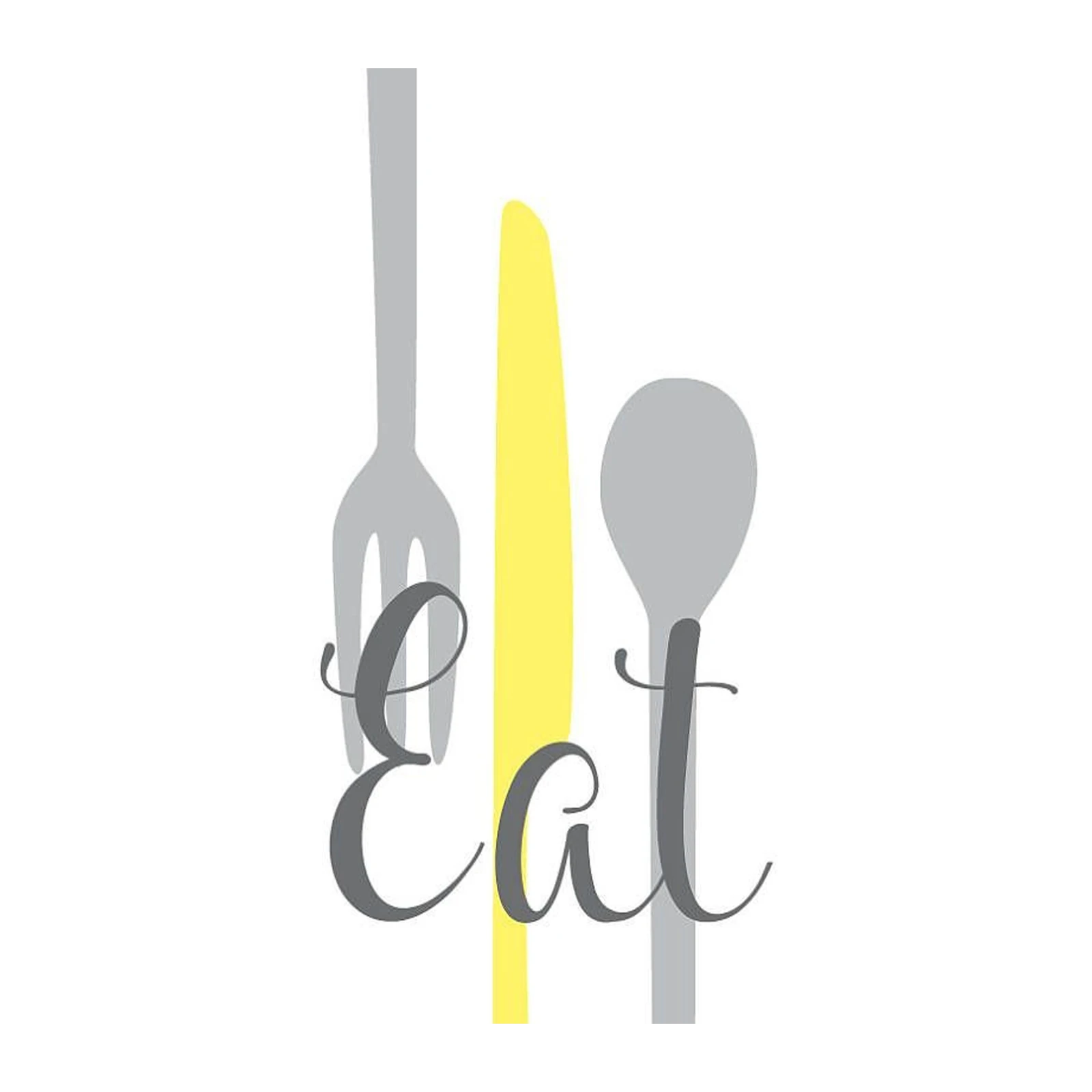 Modern "Eat" Typography Kitchen Wall Art