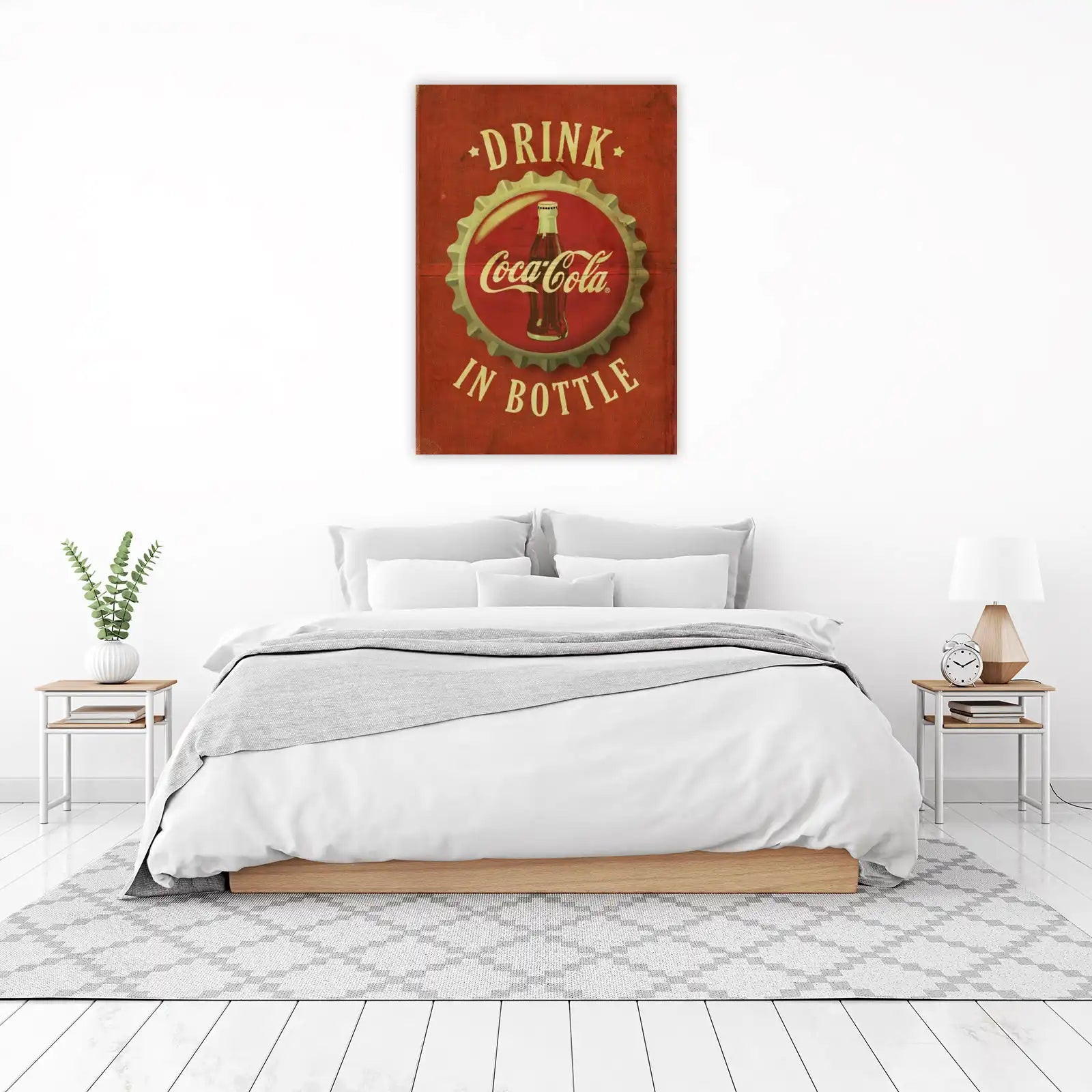 Vintage Coca-Cola Bottle Cap Wall Art