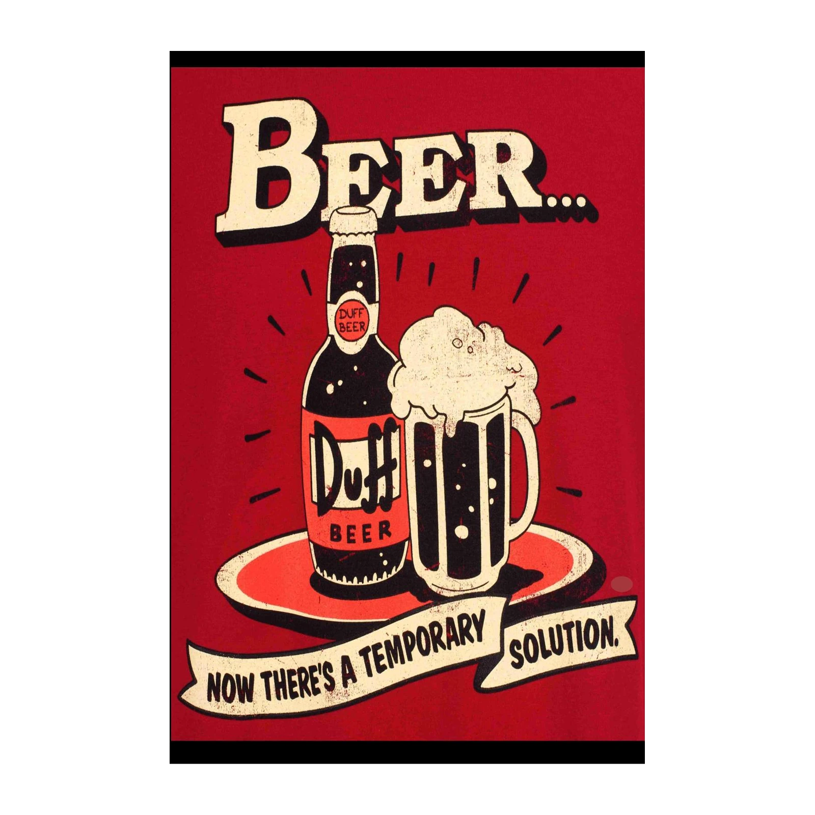Vintage Duff Beer Retro Poster Wall Art