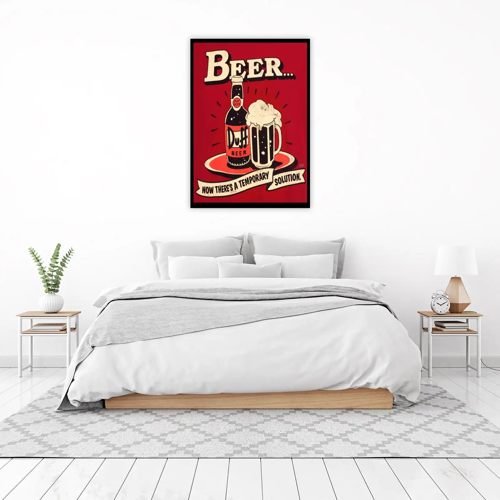Vintage Duff Beer Retro Poster Wall Art