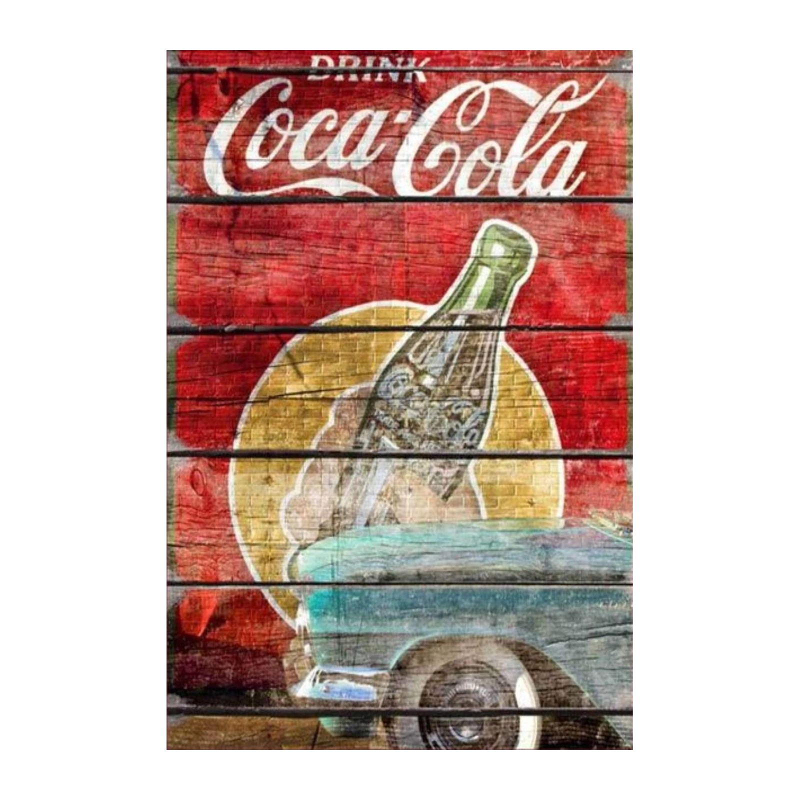 Vintage Coca-Cola Car Wall Art