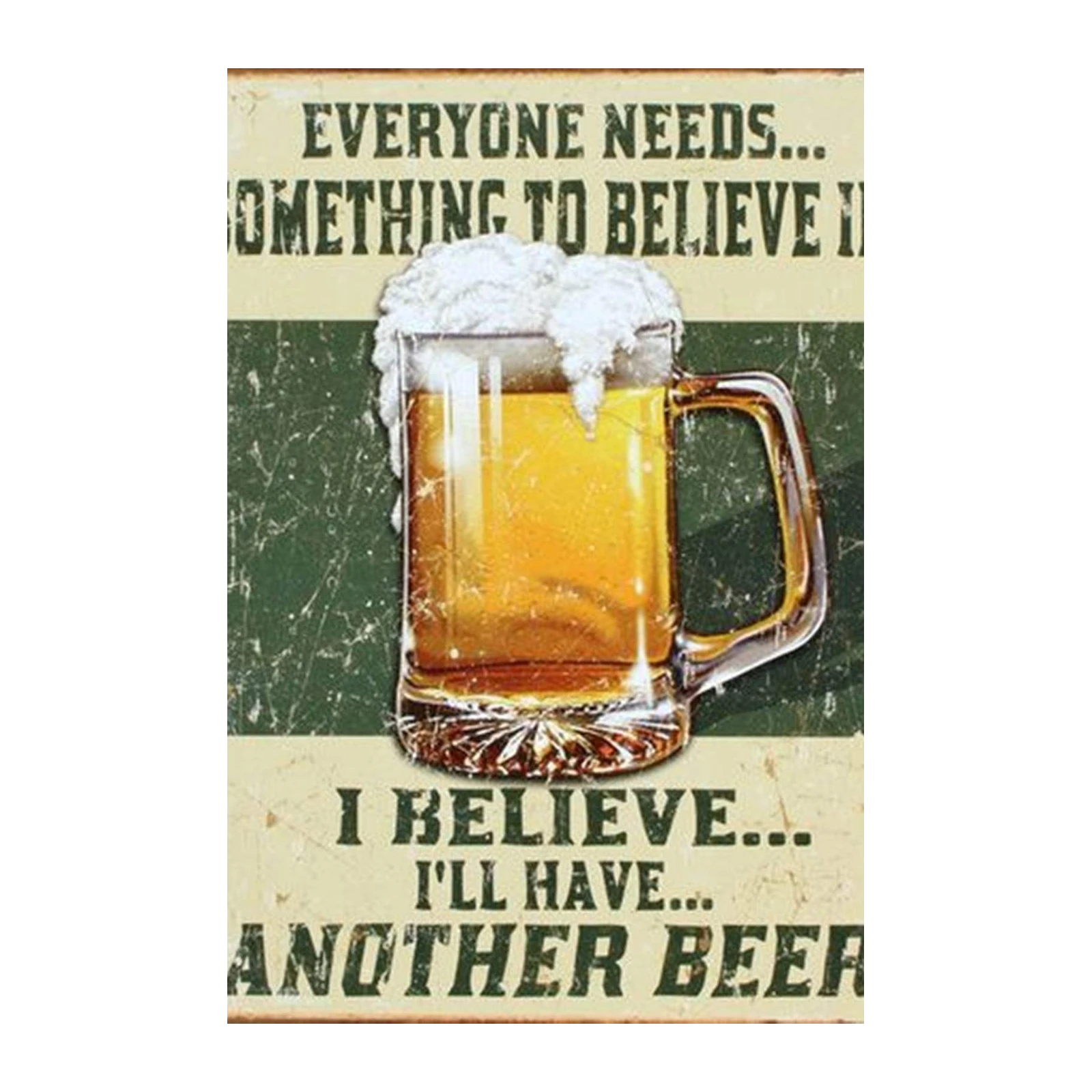 Retro Beer Mug "Another Beer" Wall Art