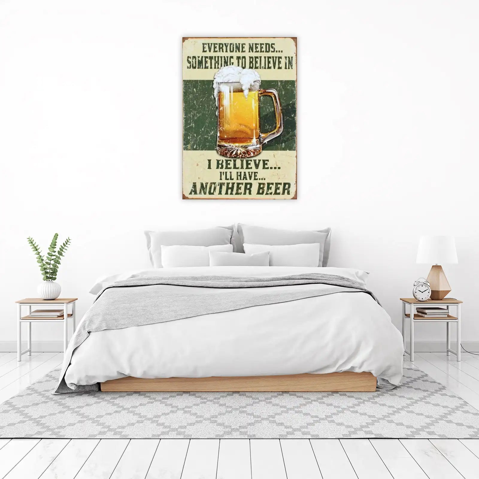 Retro Beer Mug "Another Beer" Wall Art