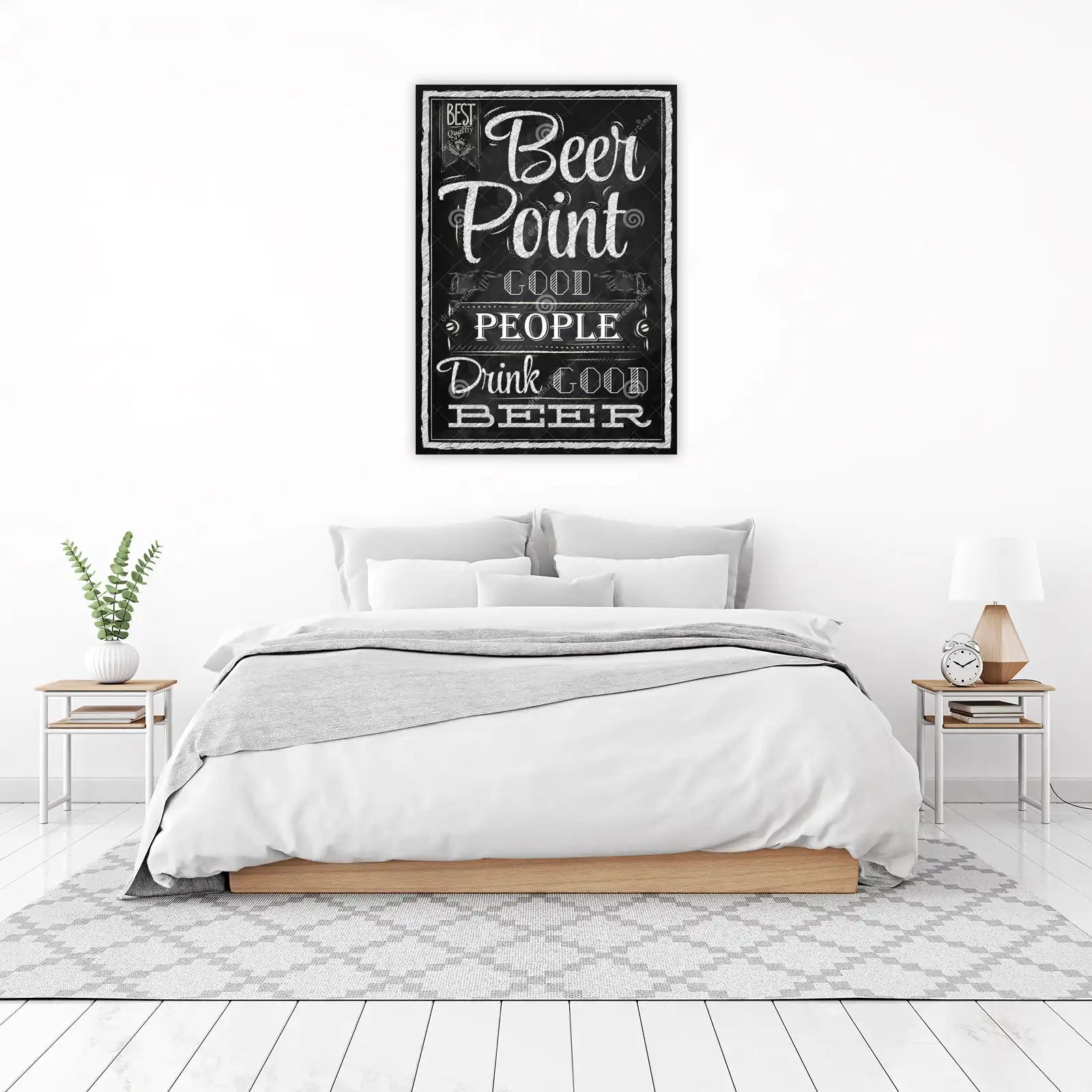Beer Point Chalkboard Art Wall Art