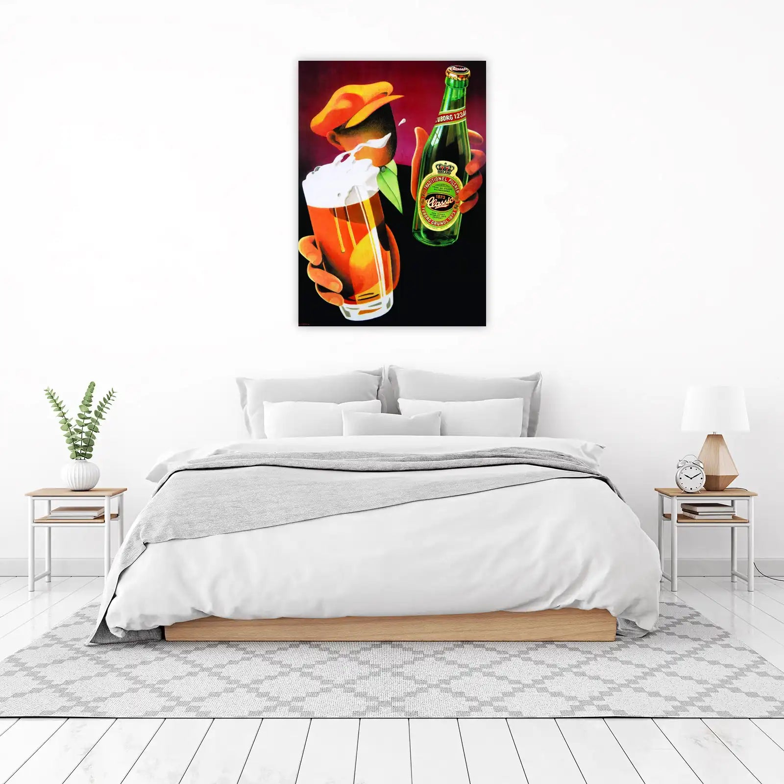 Retro Tuborg Beer Vintage Poster Wall Art