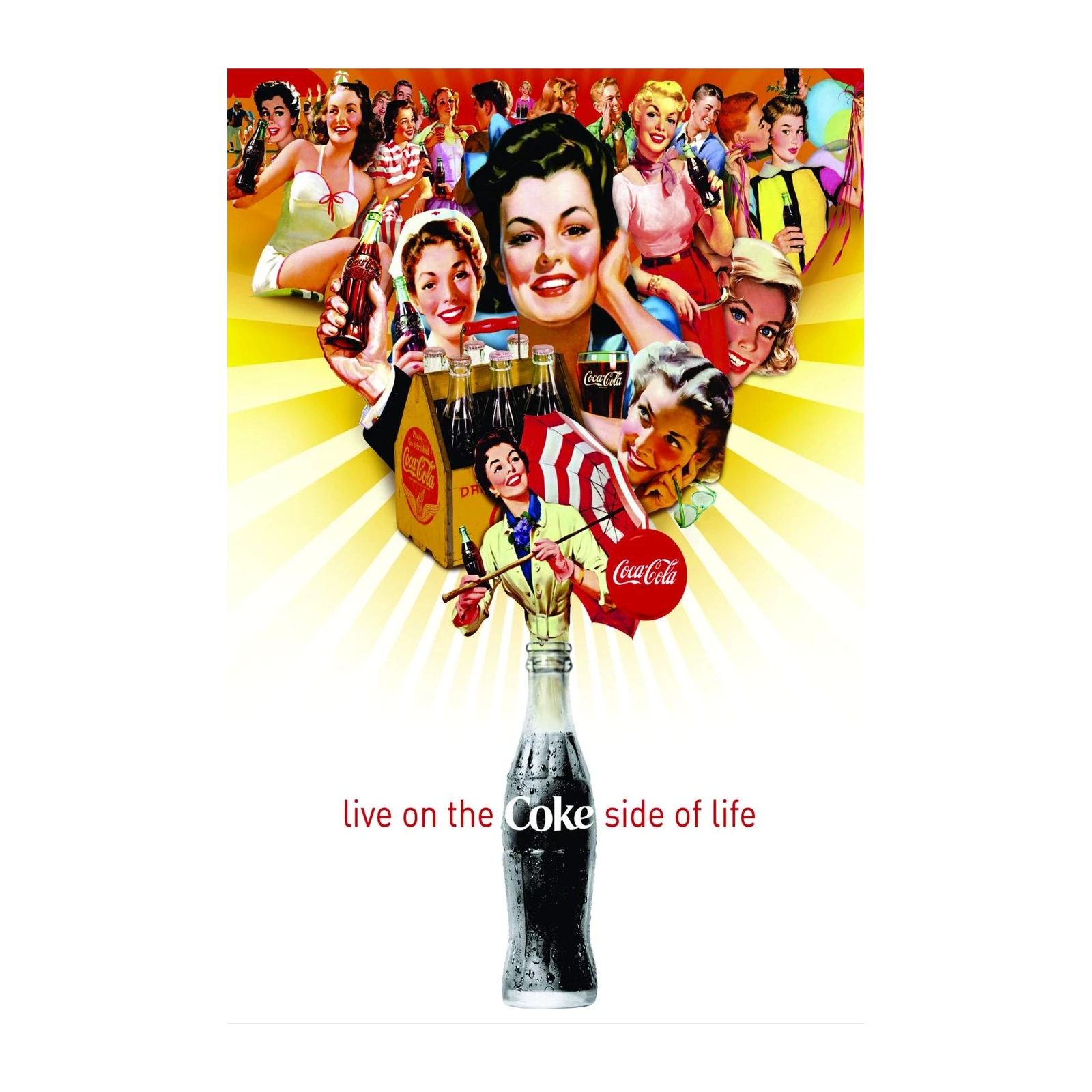 Retro Coca-Cola Party Vintage Wall Art