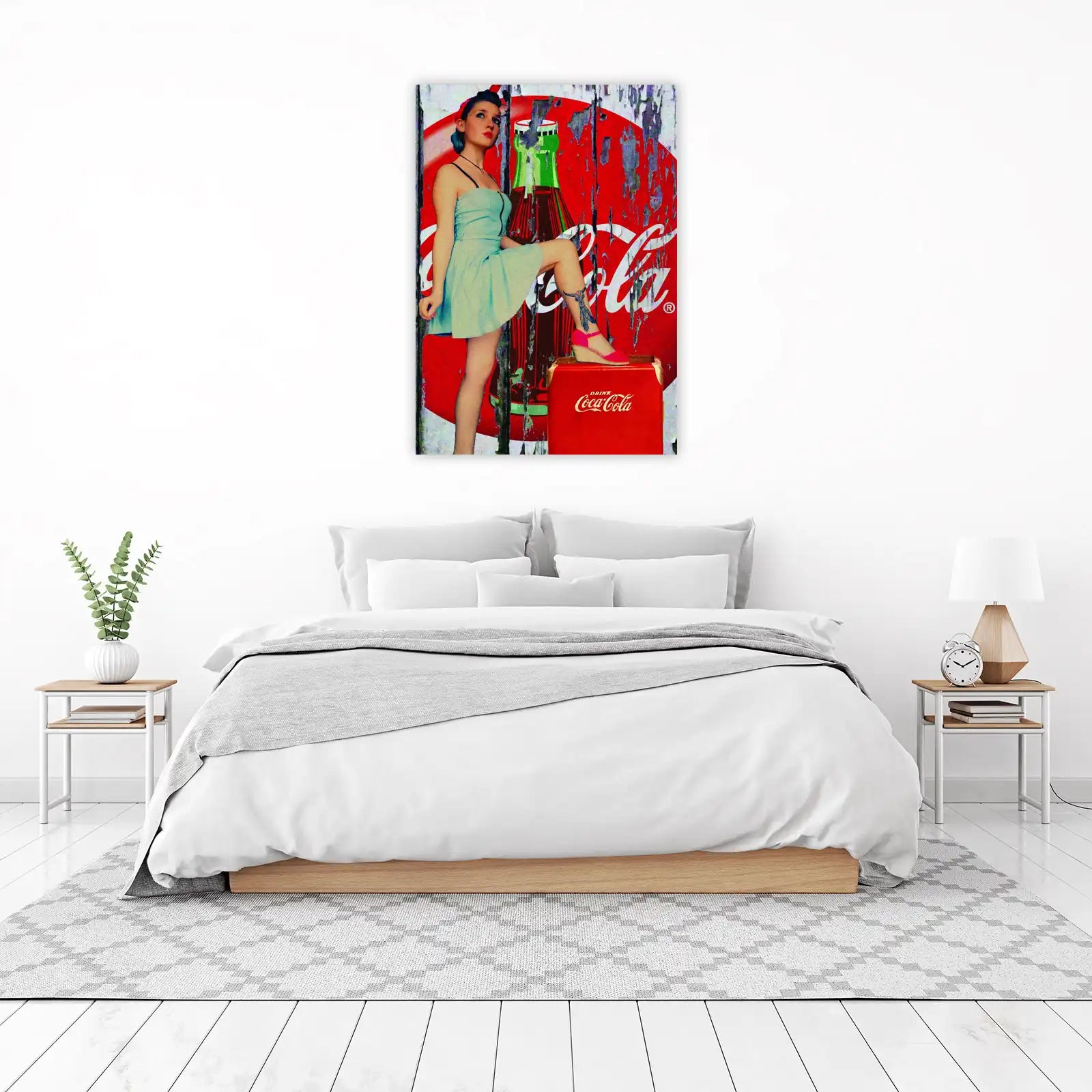 Retro Pin-Up Coca-Cola Wall Art