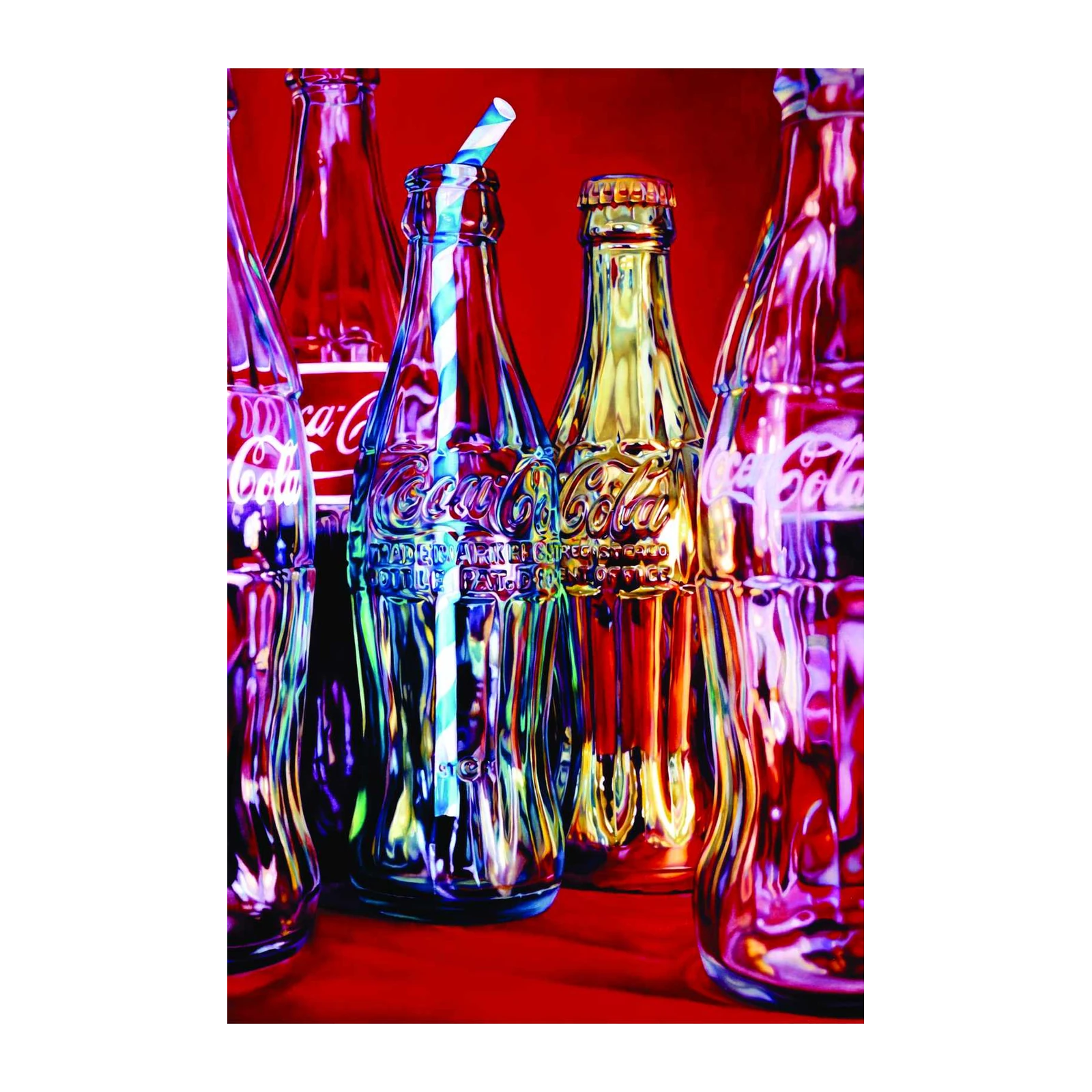 Vibrant Coke Bottles Wall Art - Pop Art Home Decor