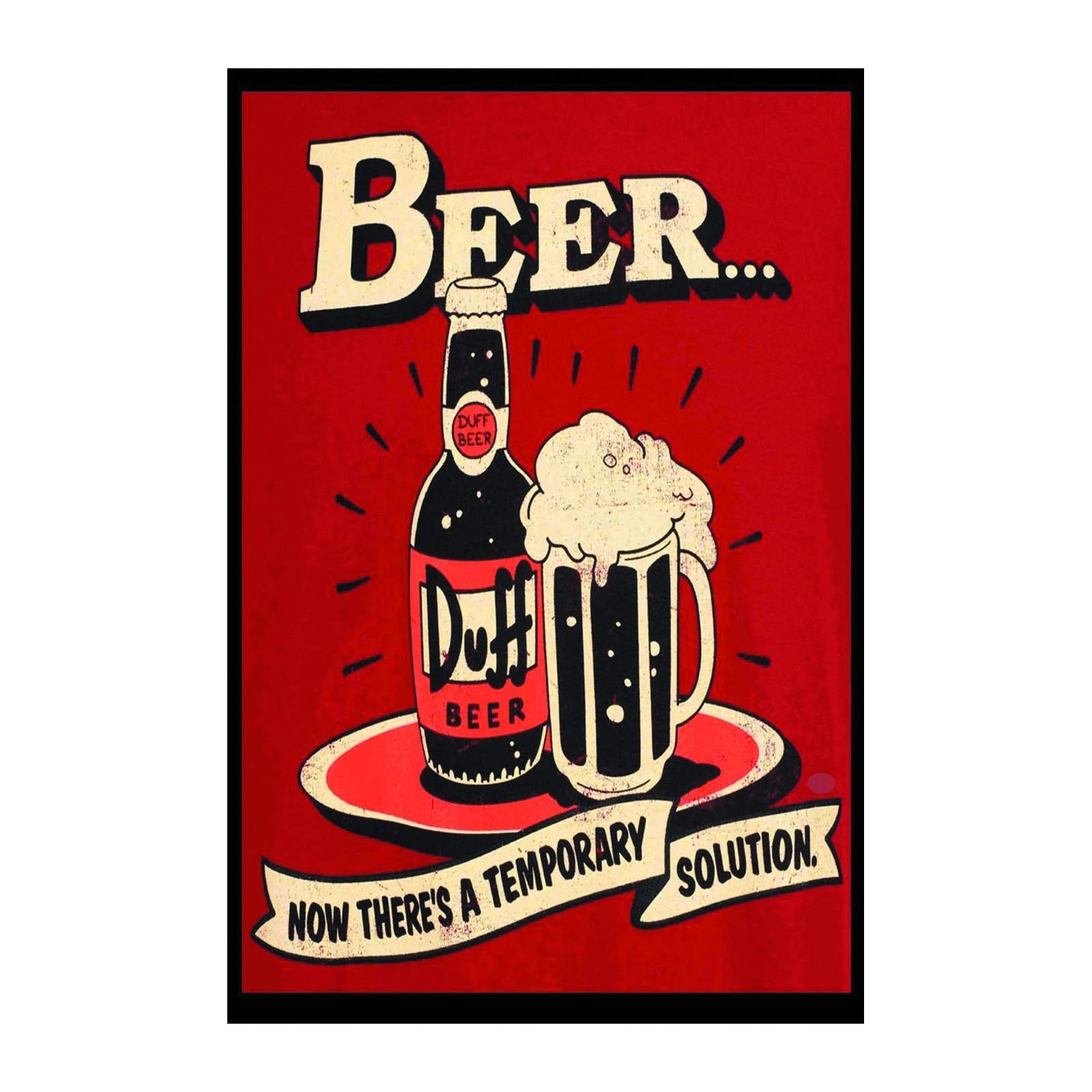 Retro Duff Beer Retro Wall Art