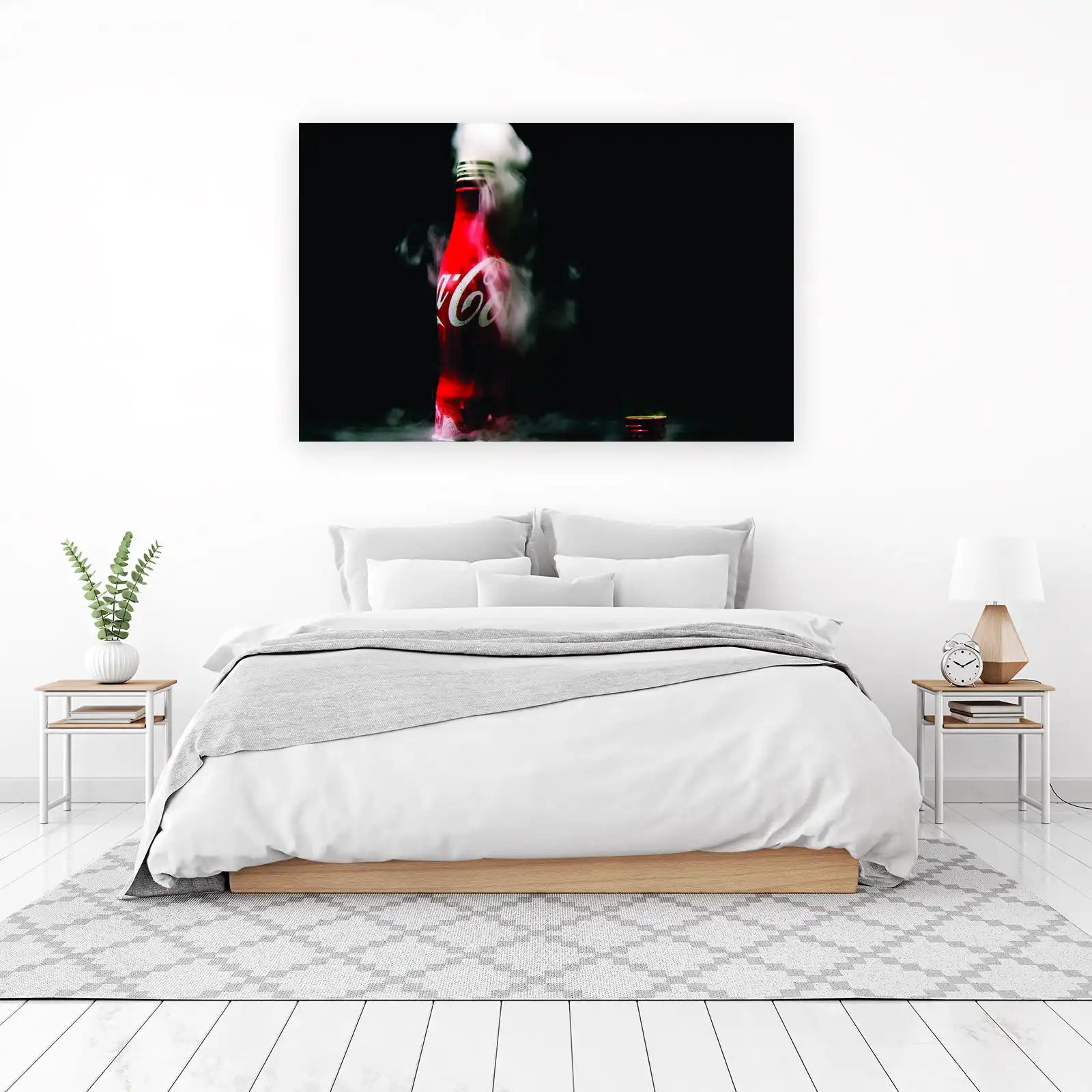 Iconic Coca-Cola Bottle "Frosty Refreshment" Wall Art