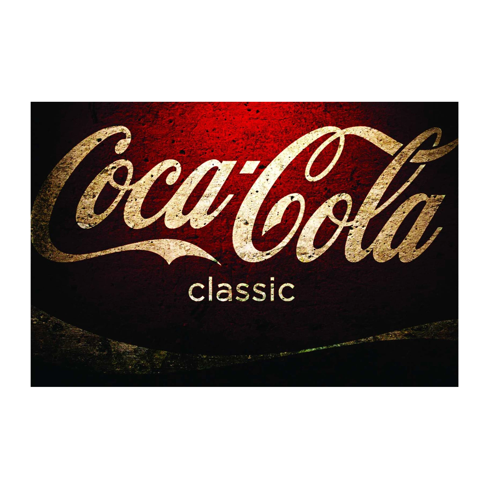 Vintage Coca-Cola Classic Logo Wall Art