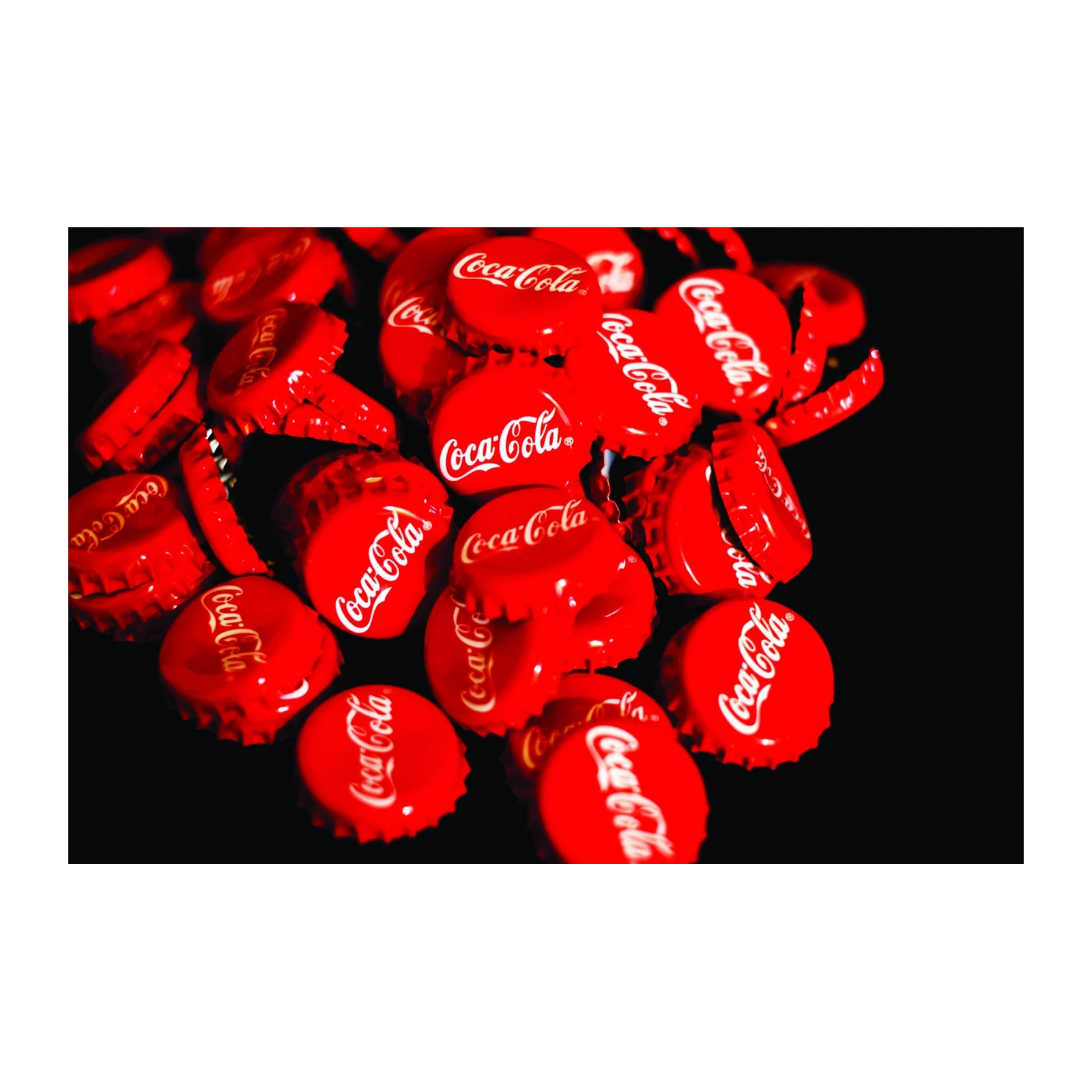 Vibrant Coca-Cola Bottle Caps Wall Art