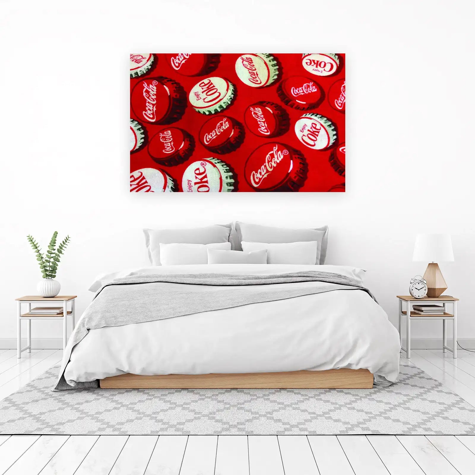 Retro Coca-Cola Bottle Cap Wall Art